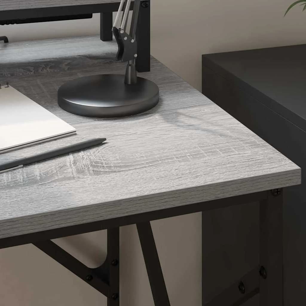Miza Siva Sonoma Inženirski les 100 x 50 x 86,5 cm - slika 6