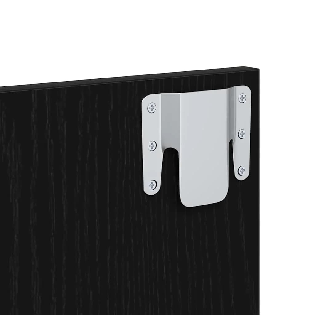 Stenska nočna omarica 2 kos Črna Orehovina 48,5 x 32,5 x 80 cm - slika 10