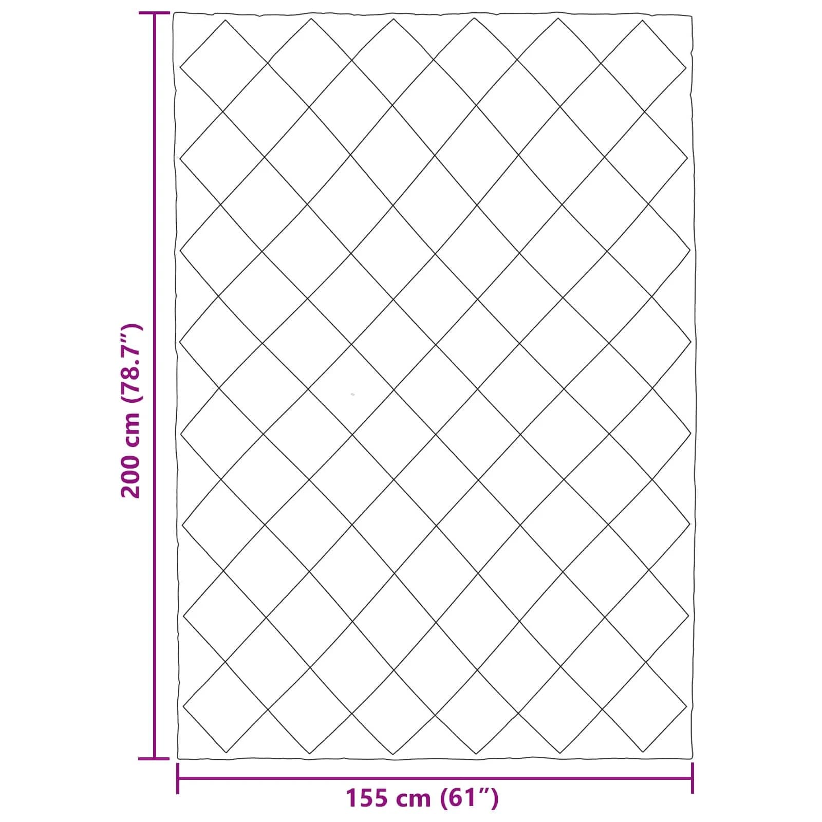 Zimska posteljnina 155 x 200 cm 450 gsm Svetlo siva in antracit - slika 11