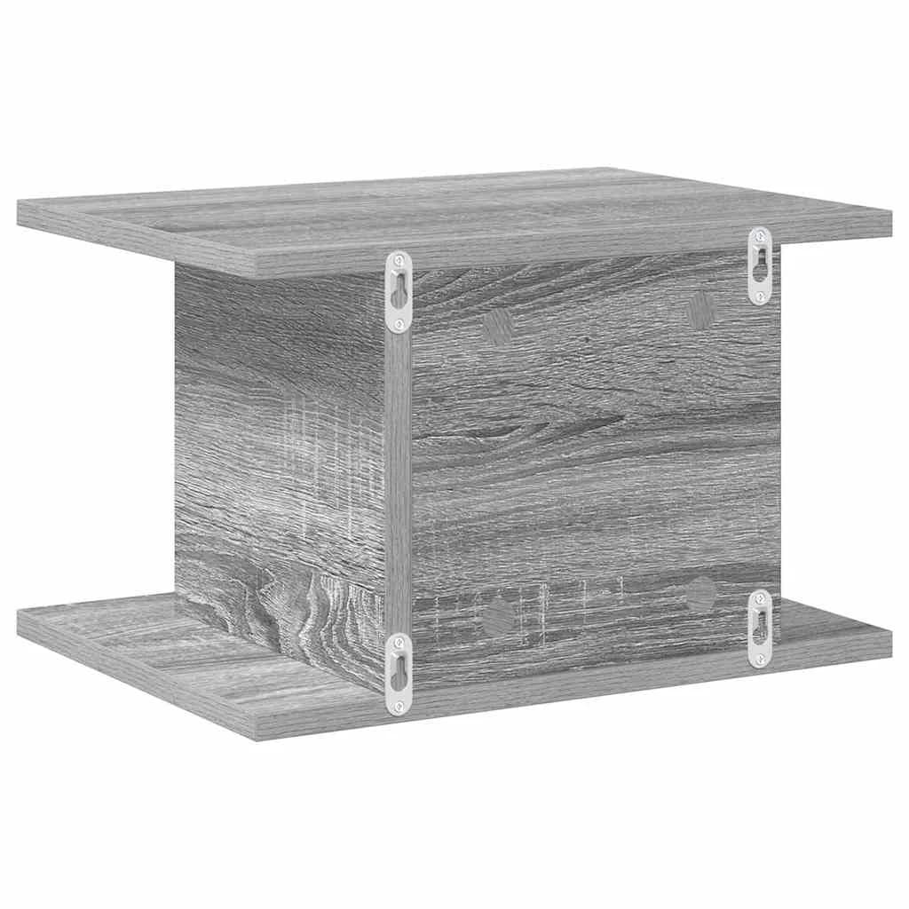 Nočna omarica 2 kos Siva Sonoma 40 x 30 x 25 cm Inženirski les - slika 8