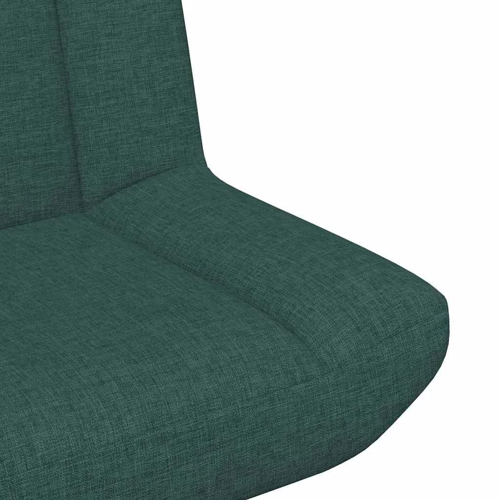 Vrtljiv stol Temno zelena 63 x 75 x 76 cm blago - slika 7