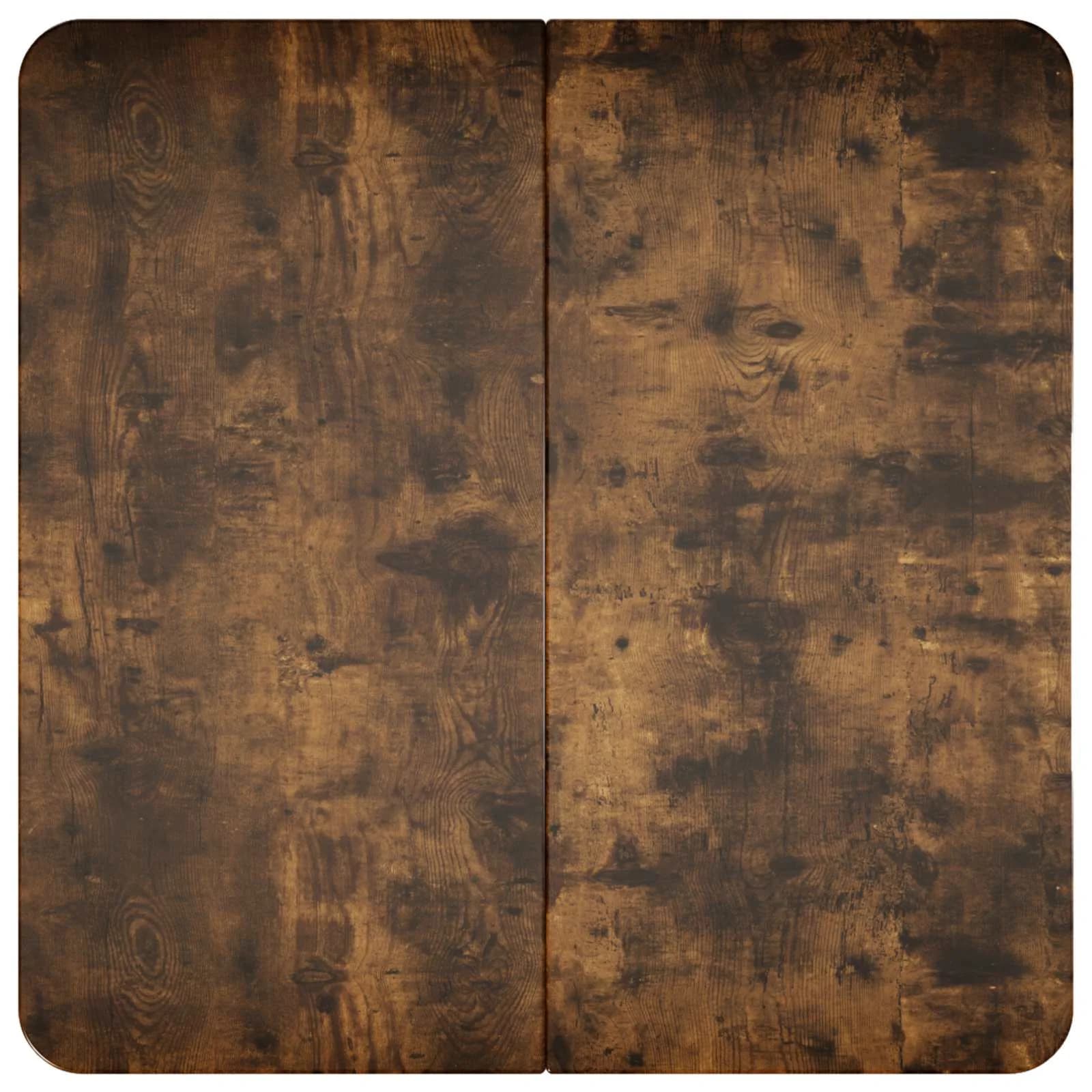 Klubska miza Dimljen hrast 100 x 100 x 45 cm Inženirski les - slika 5