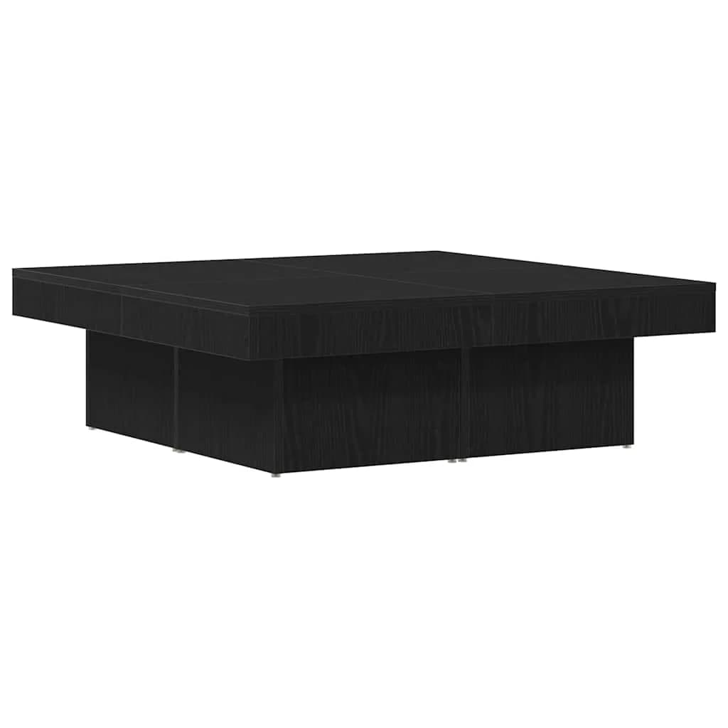 Klubska miza Črna Orehovina 90 x 90 x 28 cm Inženirski les - slika 2