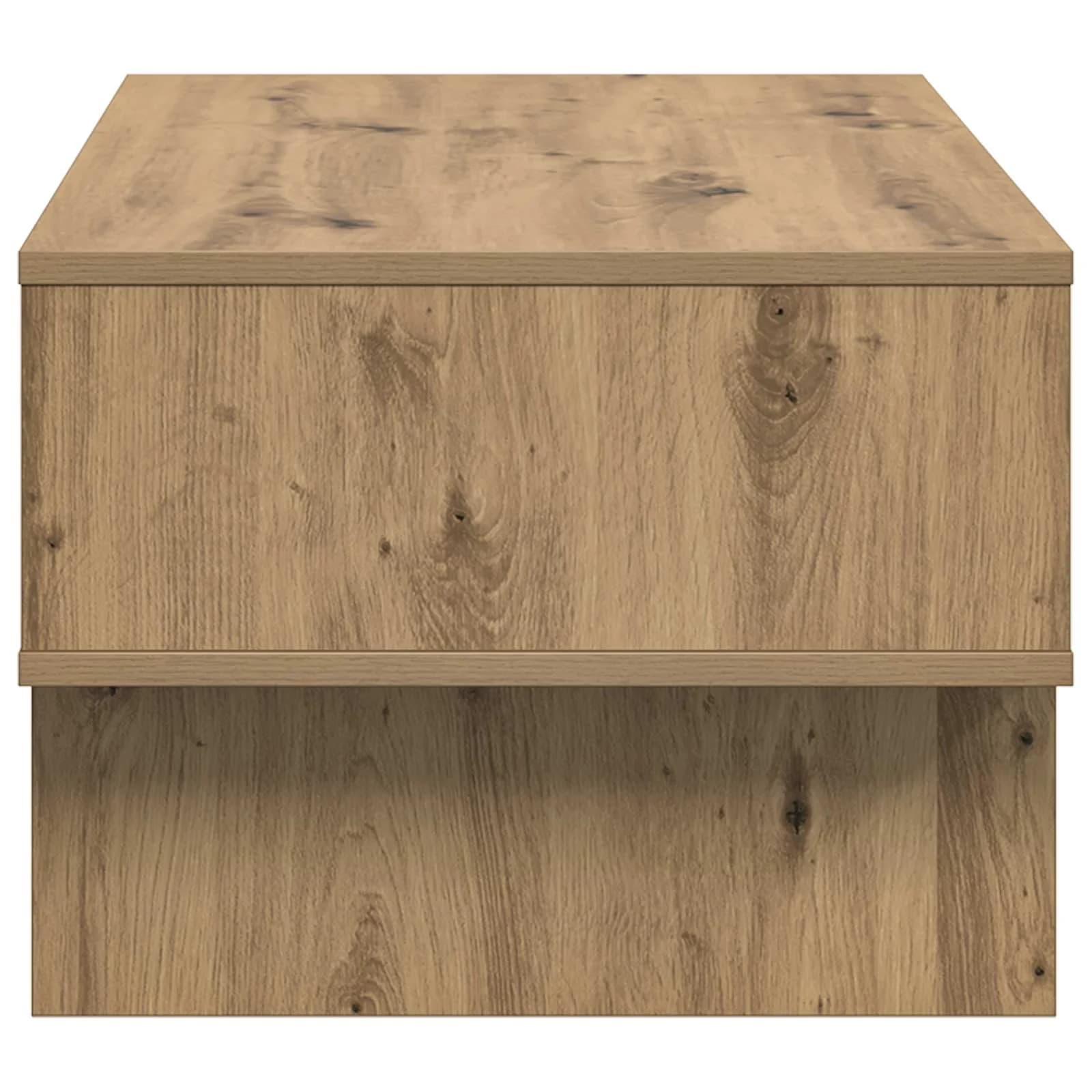 Klubska miza Umetni hrast 80 x 46 x 35 cm Inženirski les - slika 6