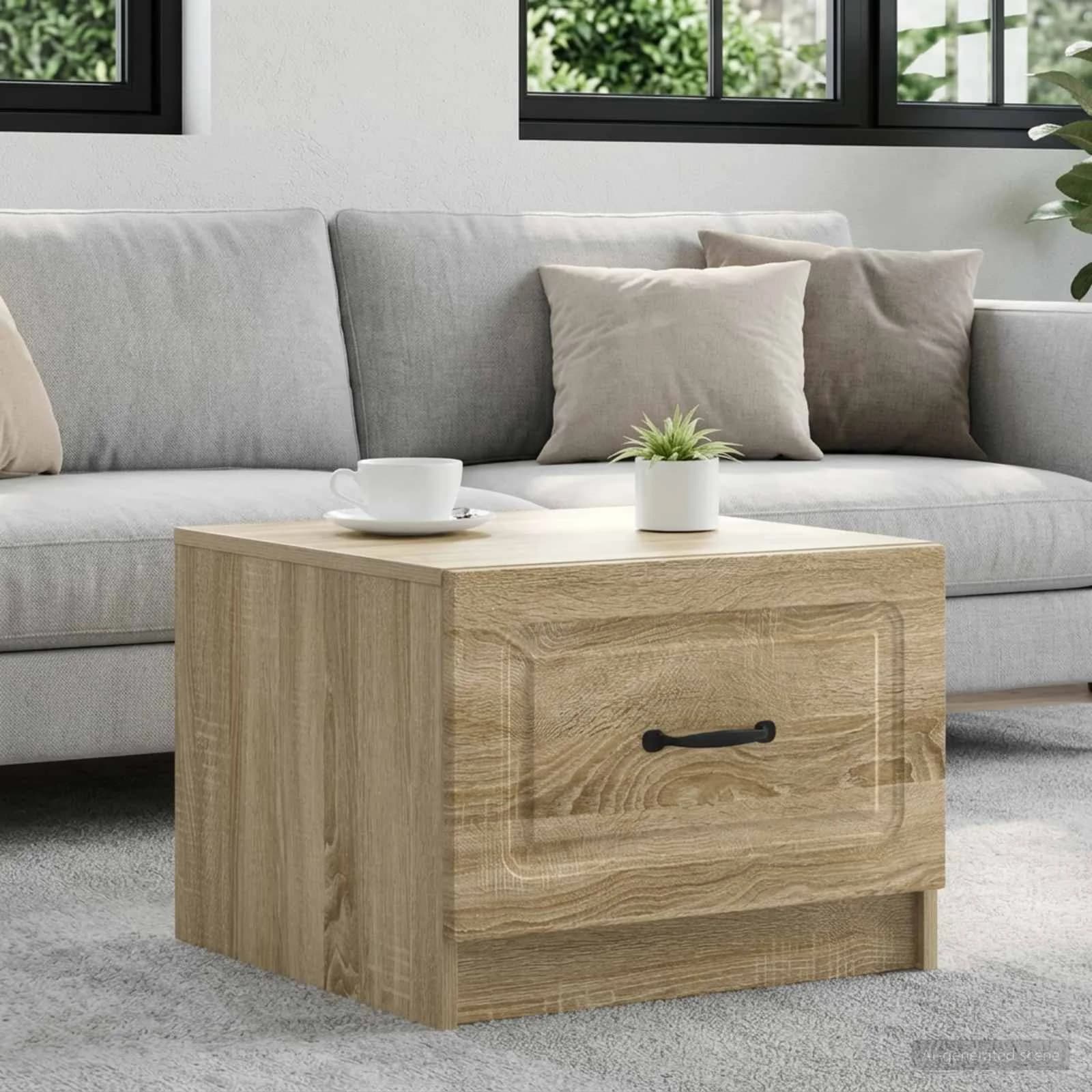 Klubska miza Sonoma hrast 49 x 50 x 37 cm Inženirski les