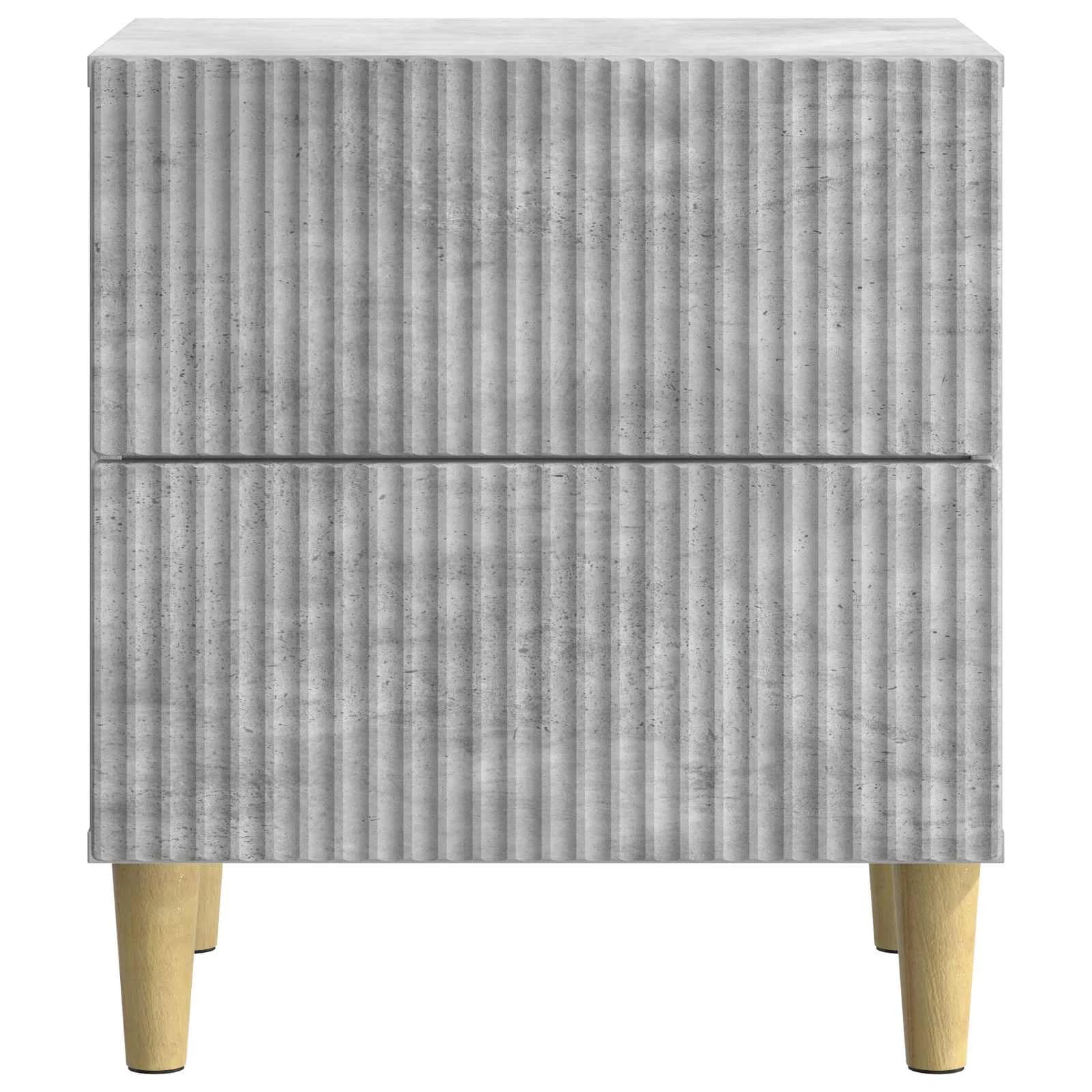 Nočna omarica 2 kos Betonsko siva 43 x 34,5 x 48 cm - slika 7