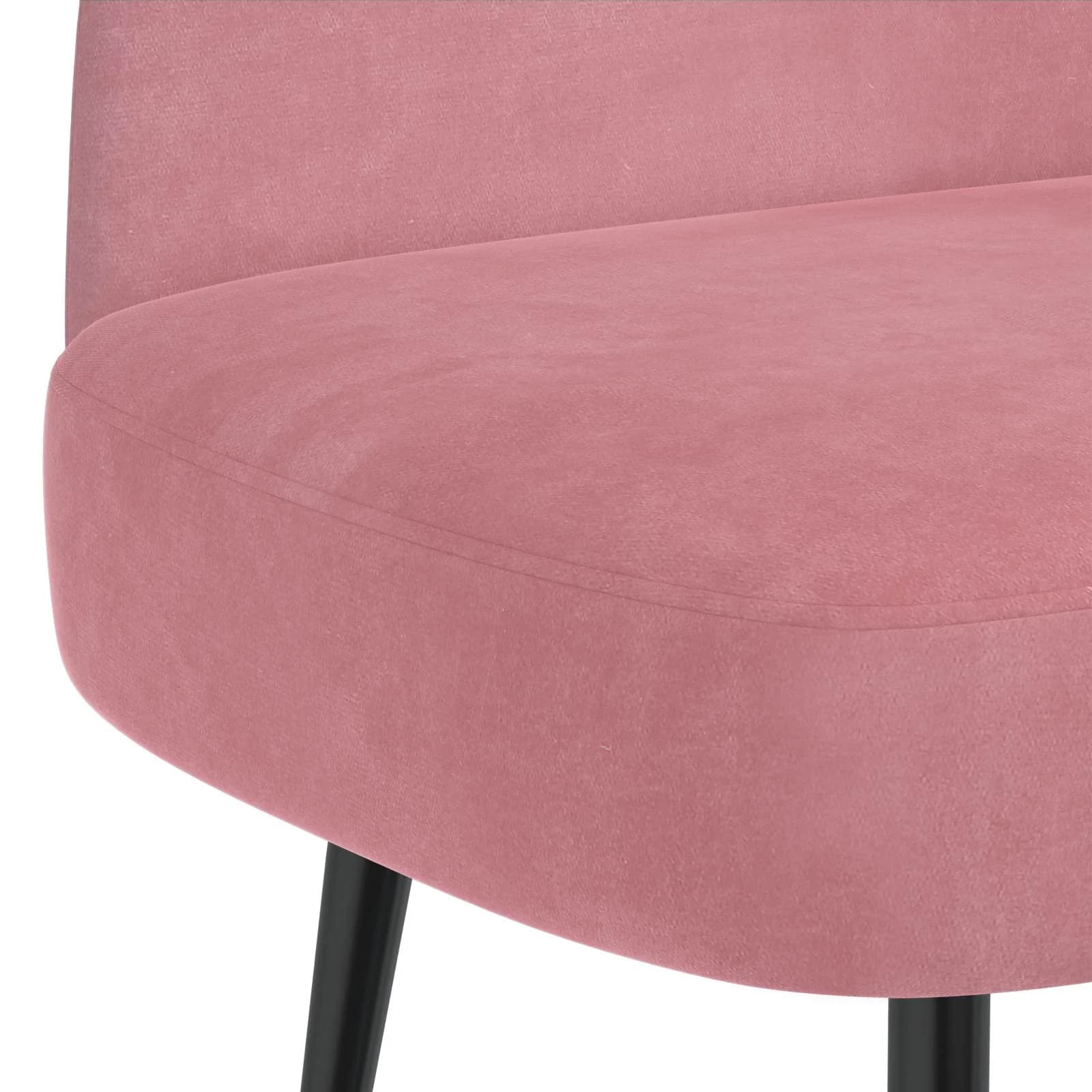 Oblazinjena klop z naslonom Roza 110 x 60 x 76 cm Žamet - slika 5