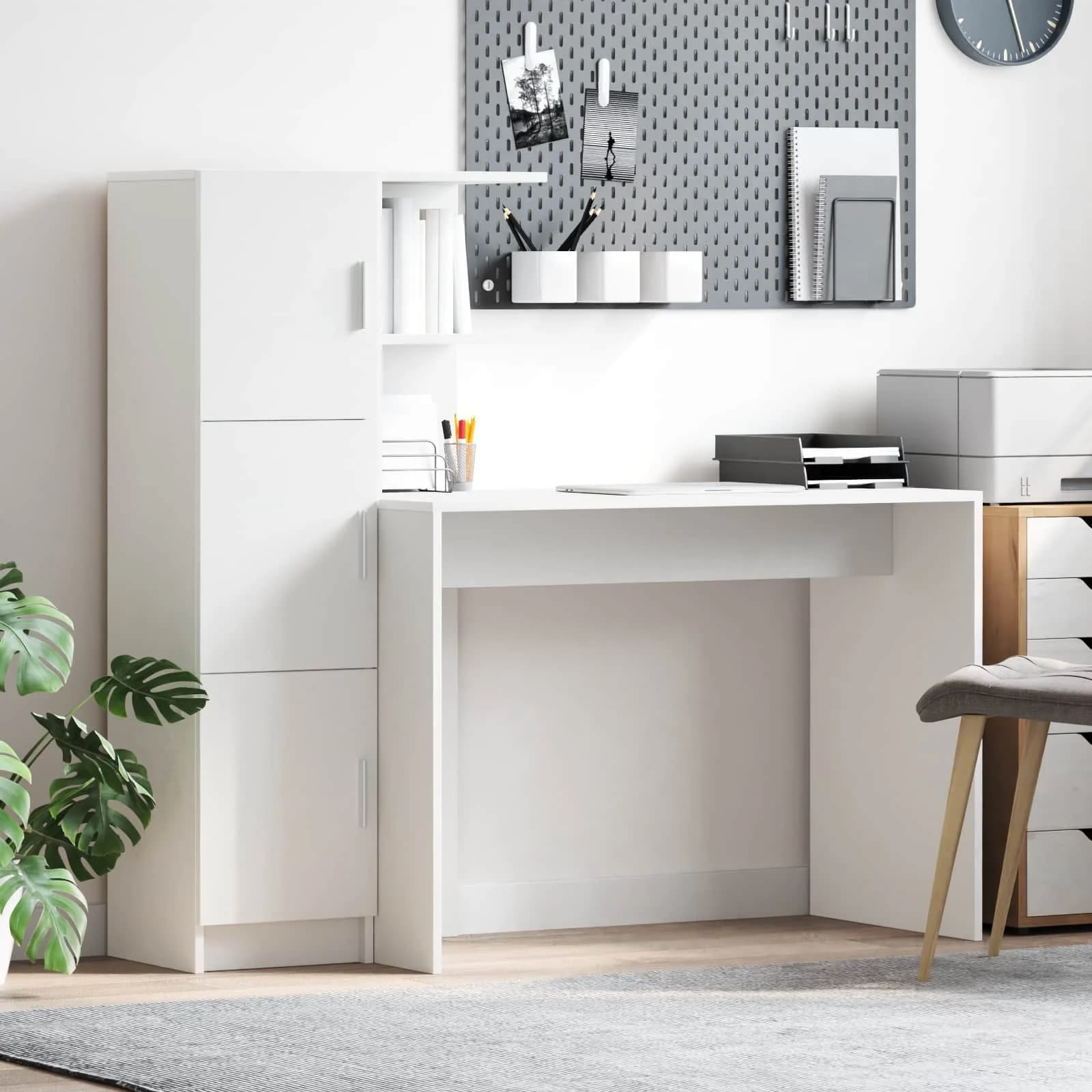 Miza Bela 133,5 x 50 x 124 cm 2 kos