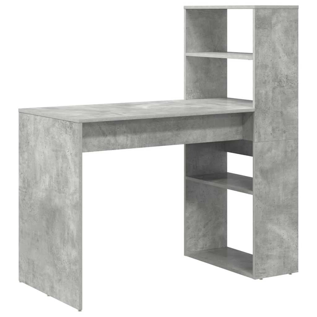 Miza Betonsko siva Inženirski les 113 x 54 x 120 cm - slika 2