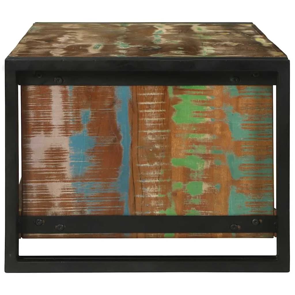 Klubska miza večbarvno 90 x 50 x 38 cm Trdna obnovljena les - slika 4