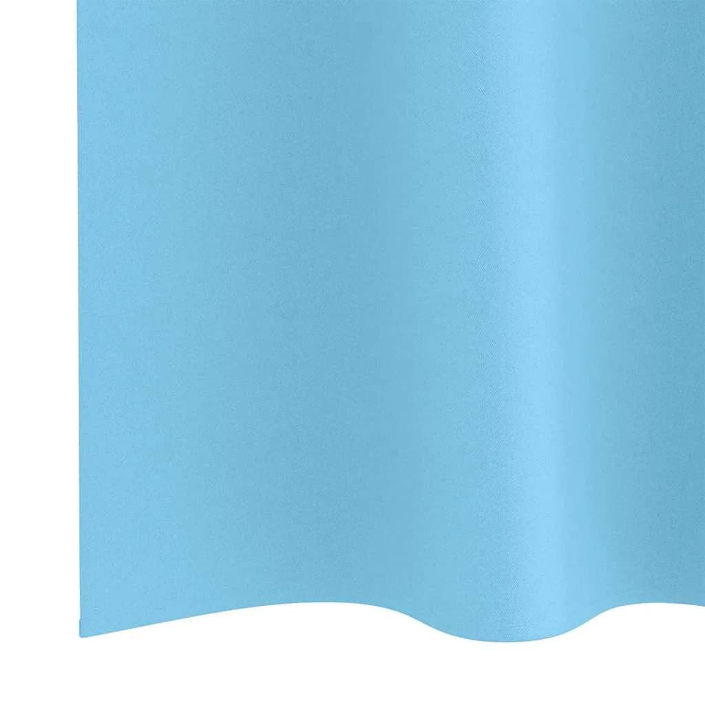 Zavese za zatemnitev z obroči 2 kos Sveta modra 175 x 140 cm - slika 6
