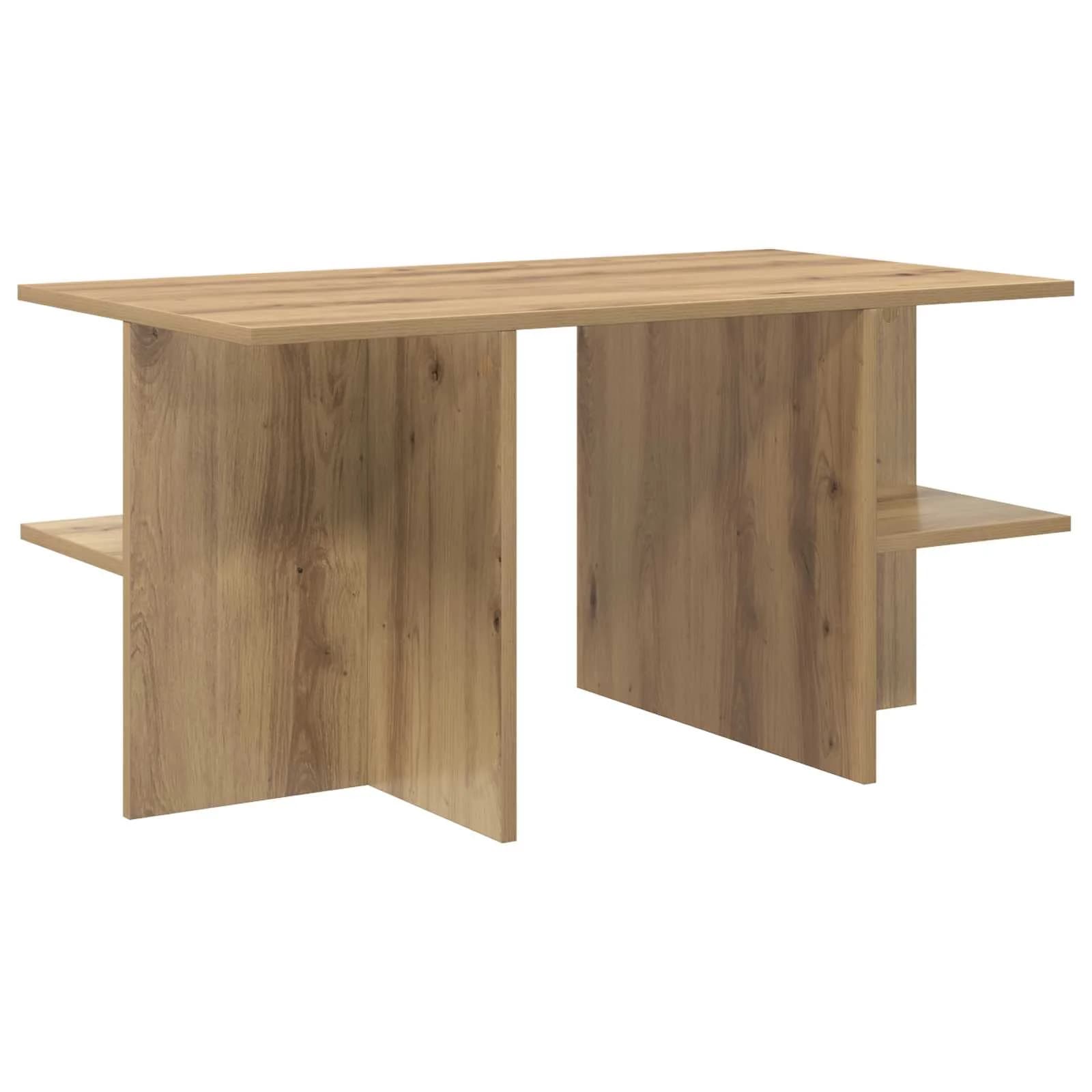 Klubska miza Artisan hrast 87 x 50 x 45 cm Konstruirano leseno - slika 2
