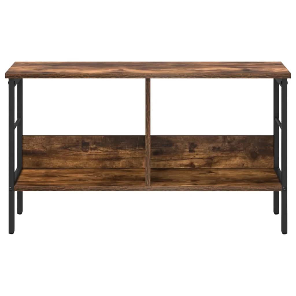 Knjižna polica 2 nivojev 82 x 32 x 47 cm Inženirski les - slika 5