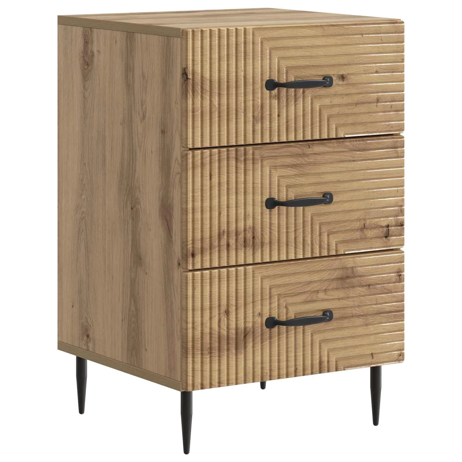 Nočna omarica Artisan hrast 43 x 41 x 66,5 cm Inženirski les - slika 2