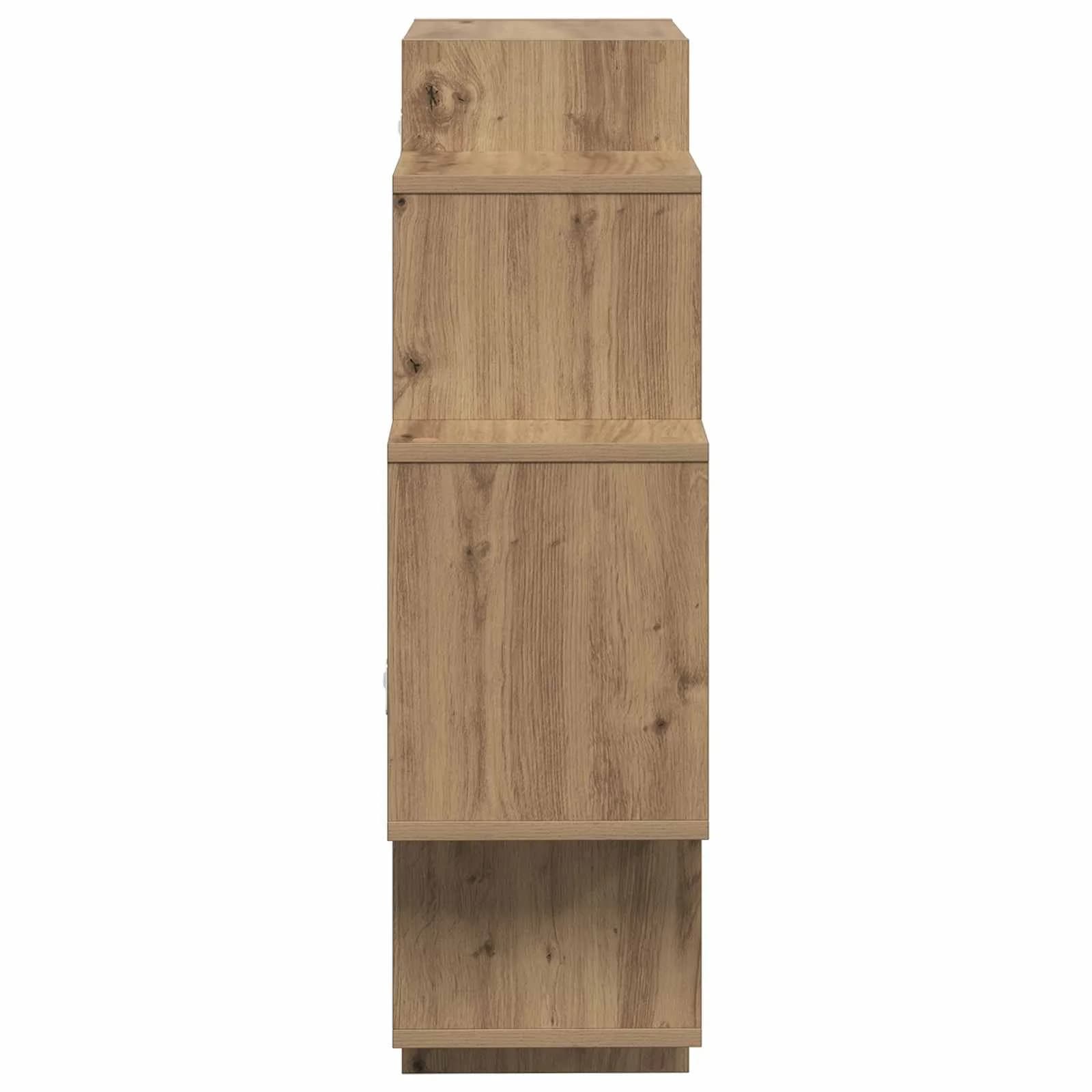 Stenska polica Artisan hrast 90 x 25 x 90 cm Inženirski les - slika 5
