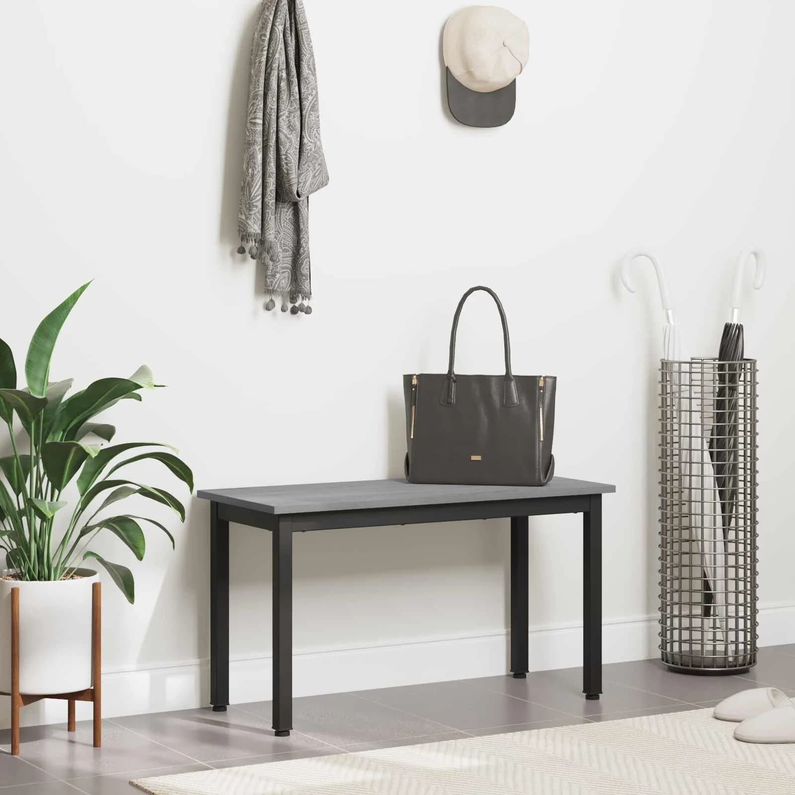 klop Siva Sonoma 80 x 35 x 45 cm Inženirski les - slika 4