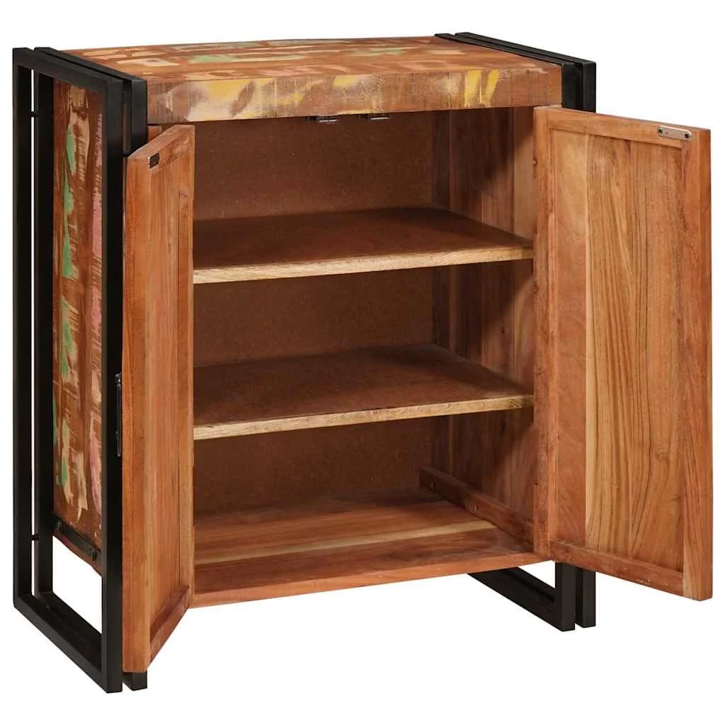Nočna omarica večbarvno 66 x 35 x 76 cm trden predelan les - slika 4
