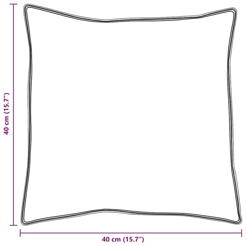 Vzglavnik 2 kos 40 x 40 cm Perje Bela - slika 10