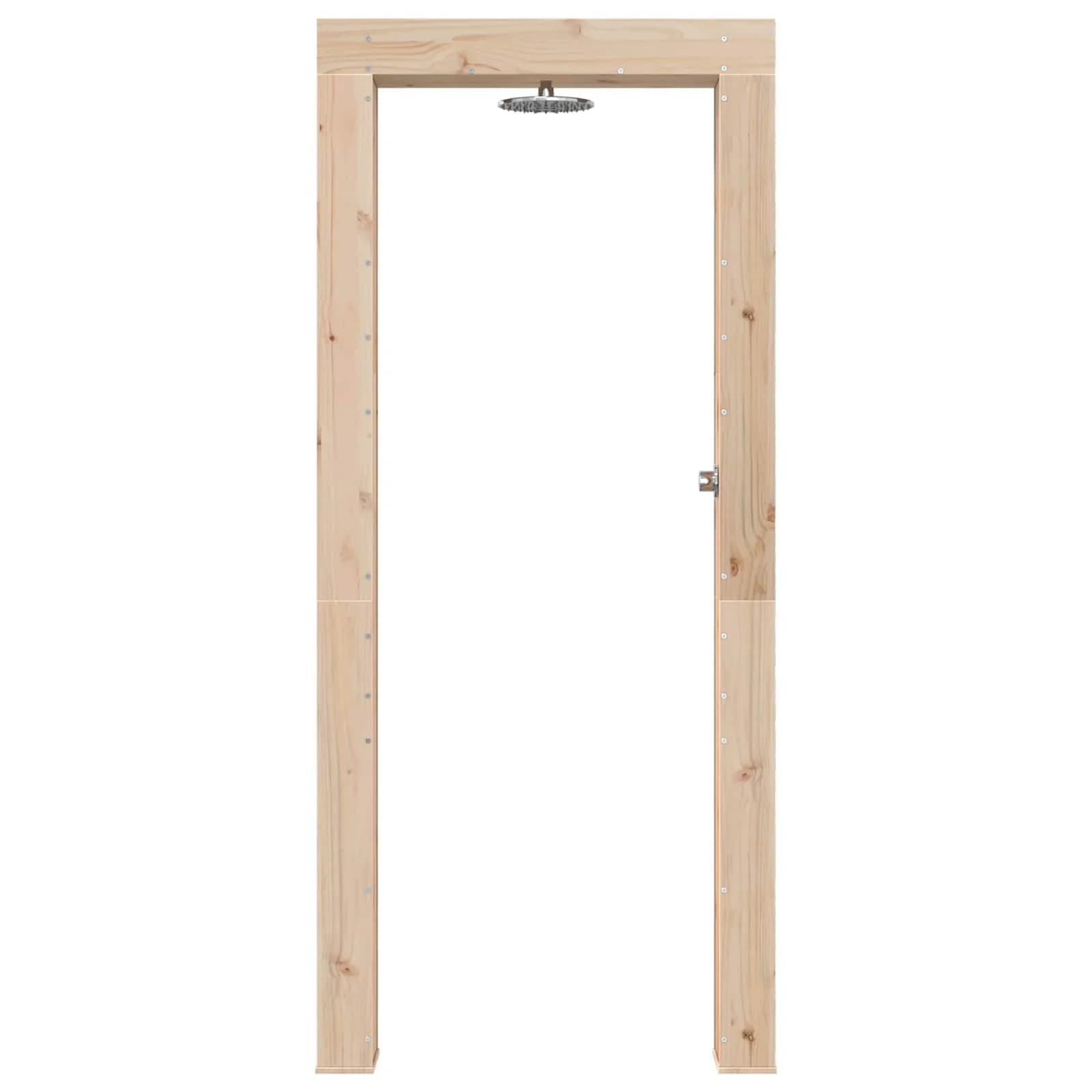 Zunanji tuš 226 cm Trden borov les in nerjaveče jeklo Naravna - slika 4