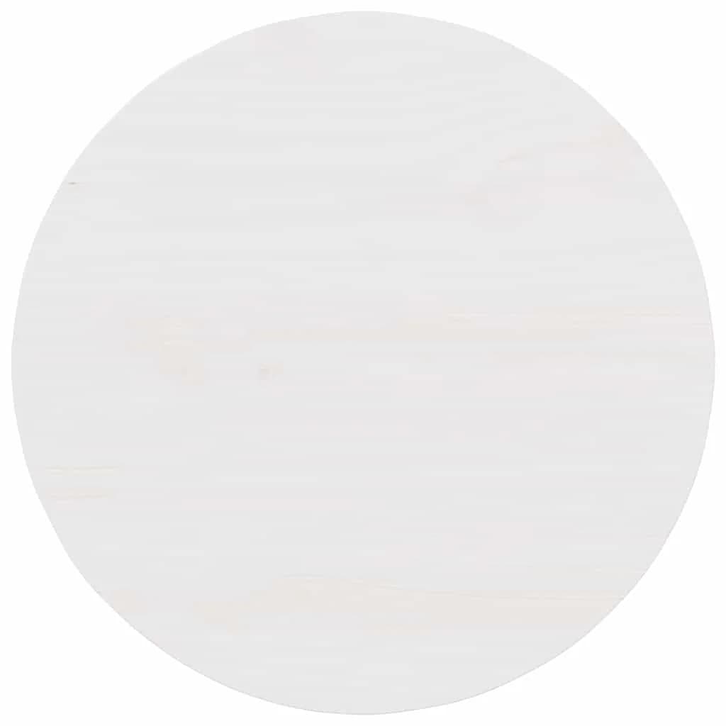 Klubska miza Bela 50 x 50 x 35 cm Trdna borovina - slika 9