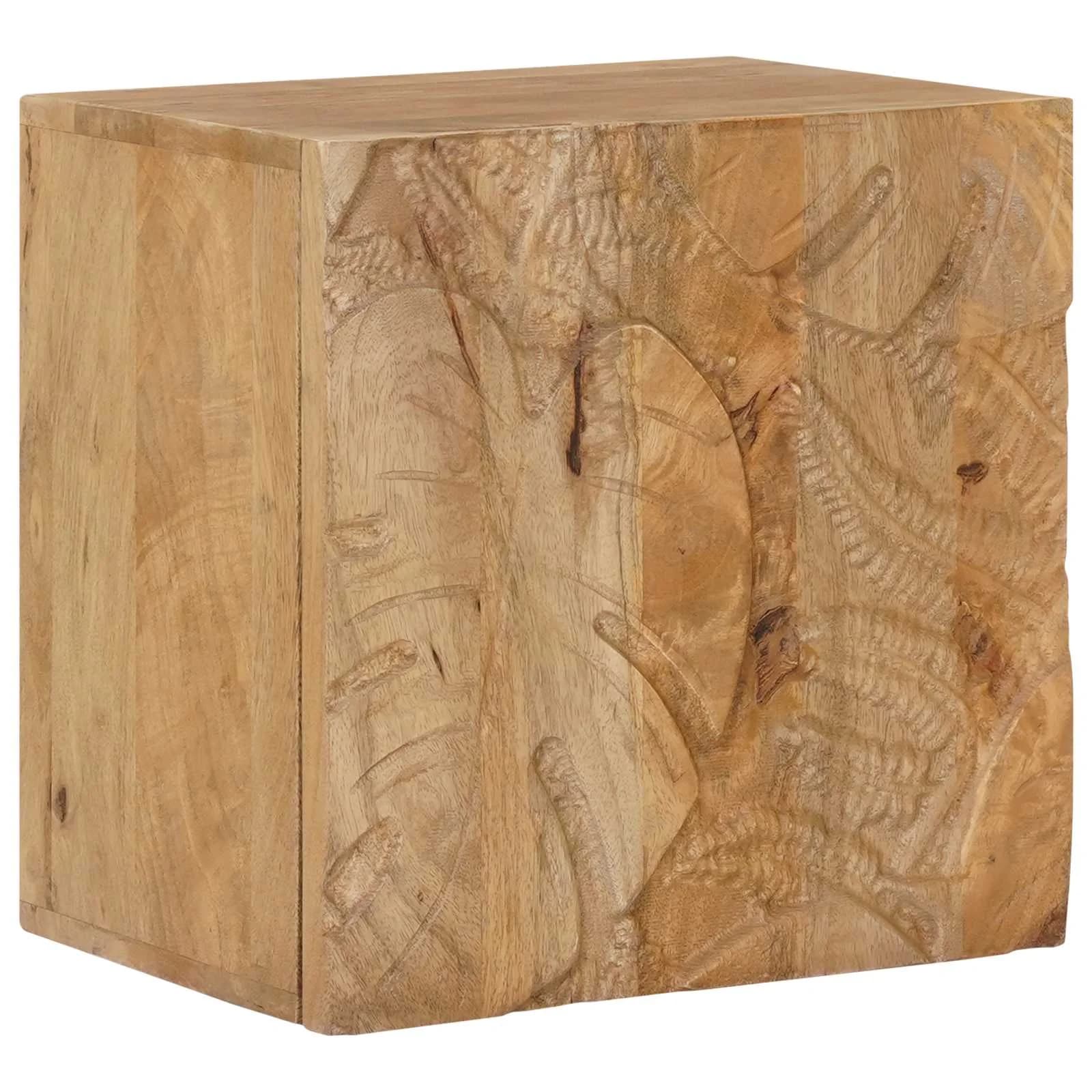 Ročno izdelana nočna omarica Teak rjava 40x30x40 cm - slika 4