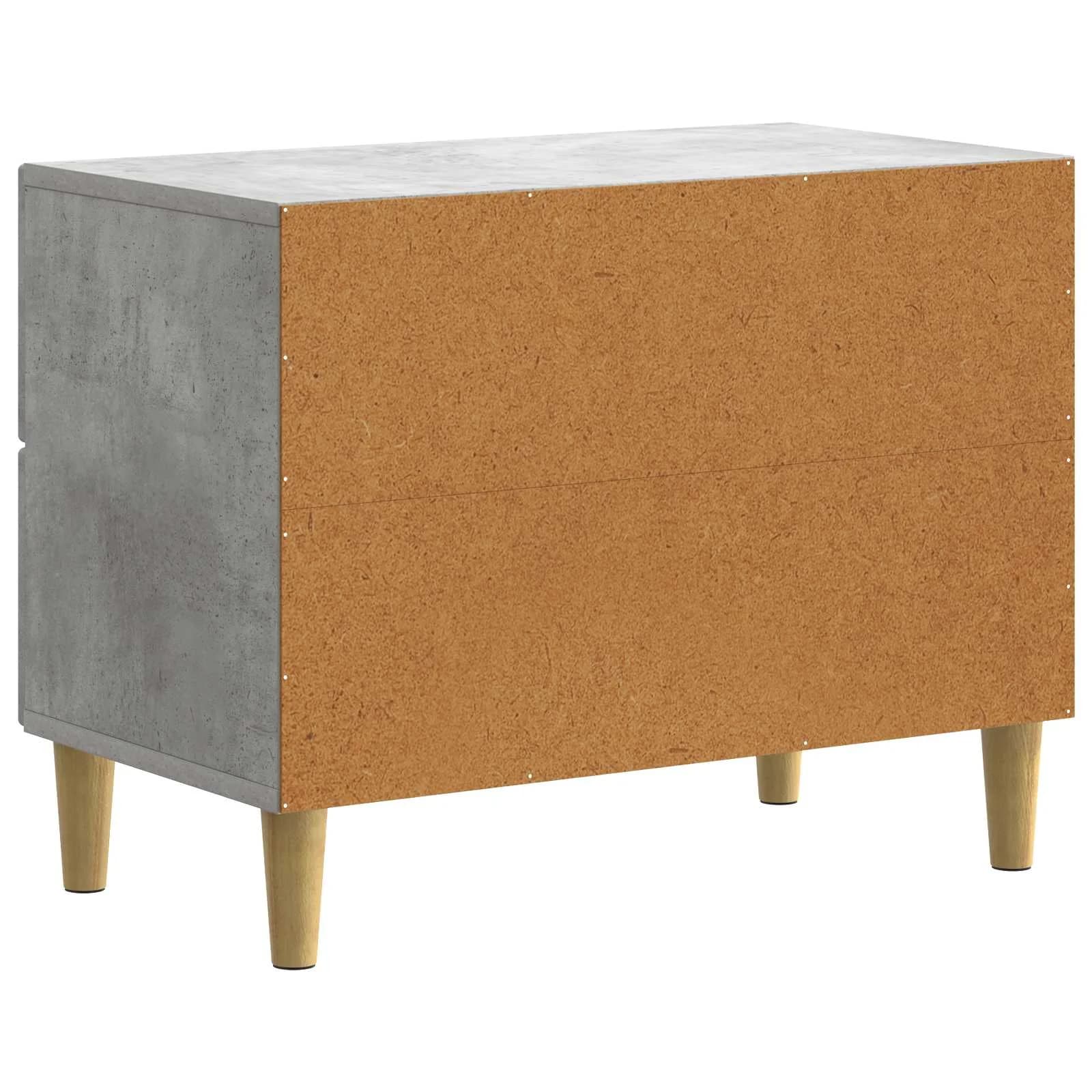 Nočna omarica Betonsko siva 62 x 34,5 x 48 cm Inženirski les - slika 7