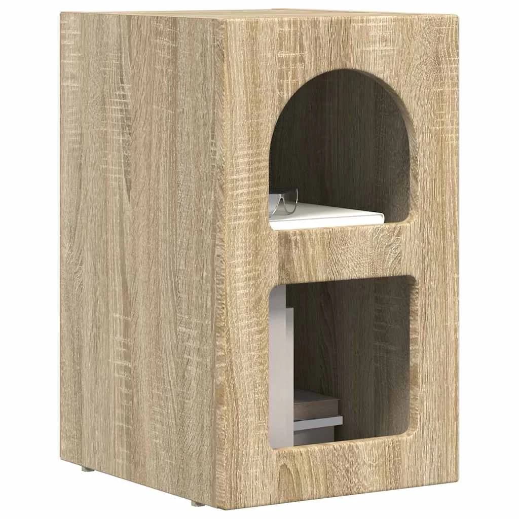 Nočna omarica ELST 2 kos Sonoma hrast 29,5 x 33,5 x 50 cm - slika 3