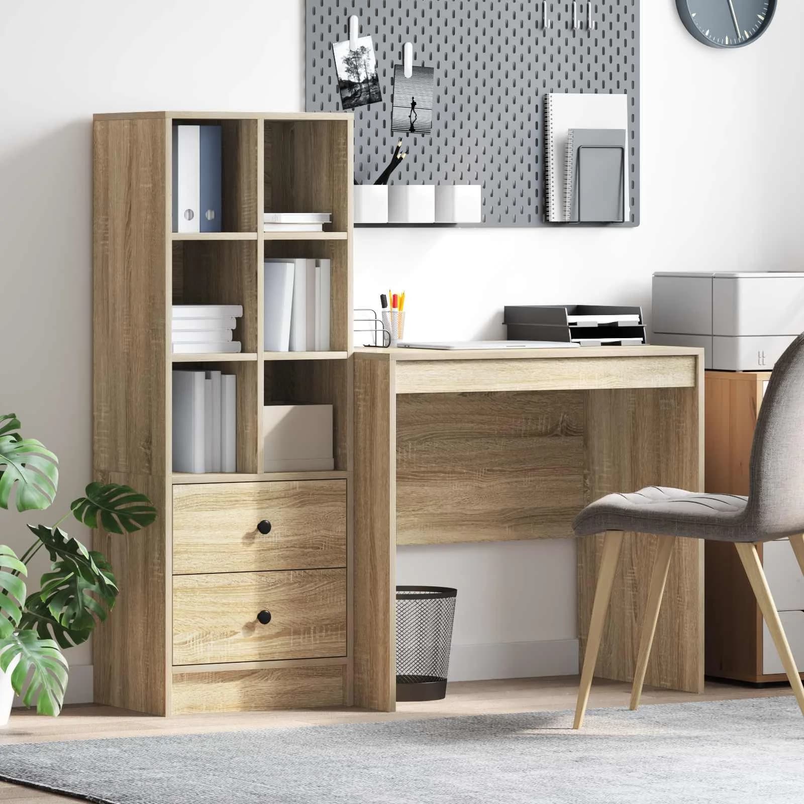 Miza Sonoma hrast 125,5 x 50 x 127 cm 2 kos