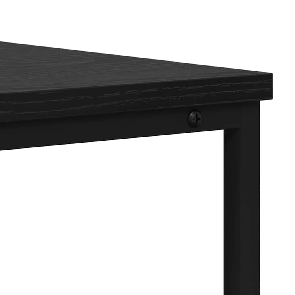 Konzolna miza Črna Orehovina 100 x 40 x 75 cm Inženirski les - slika 9