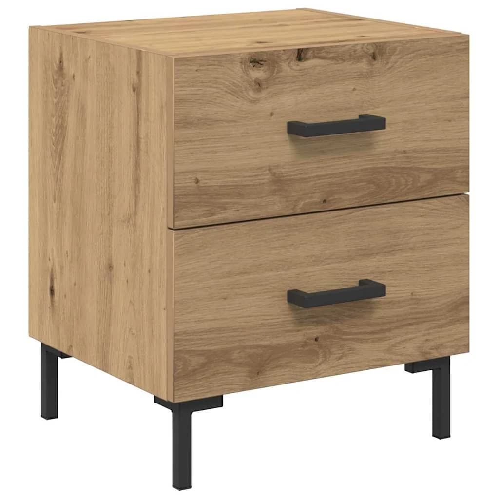 Nočna omarica 2 kos Umetni hrast 40 x 35 x 47,5 cm - slika 6