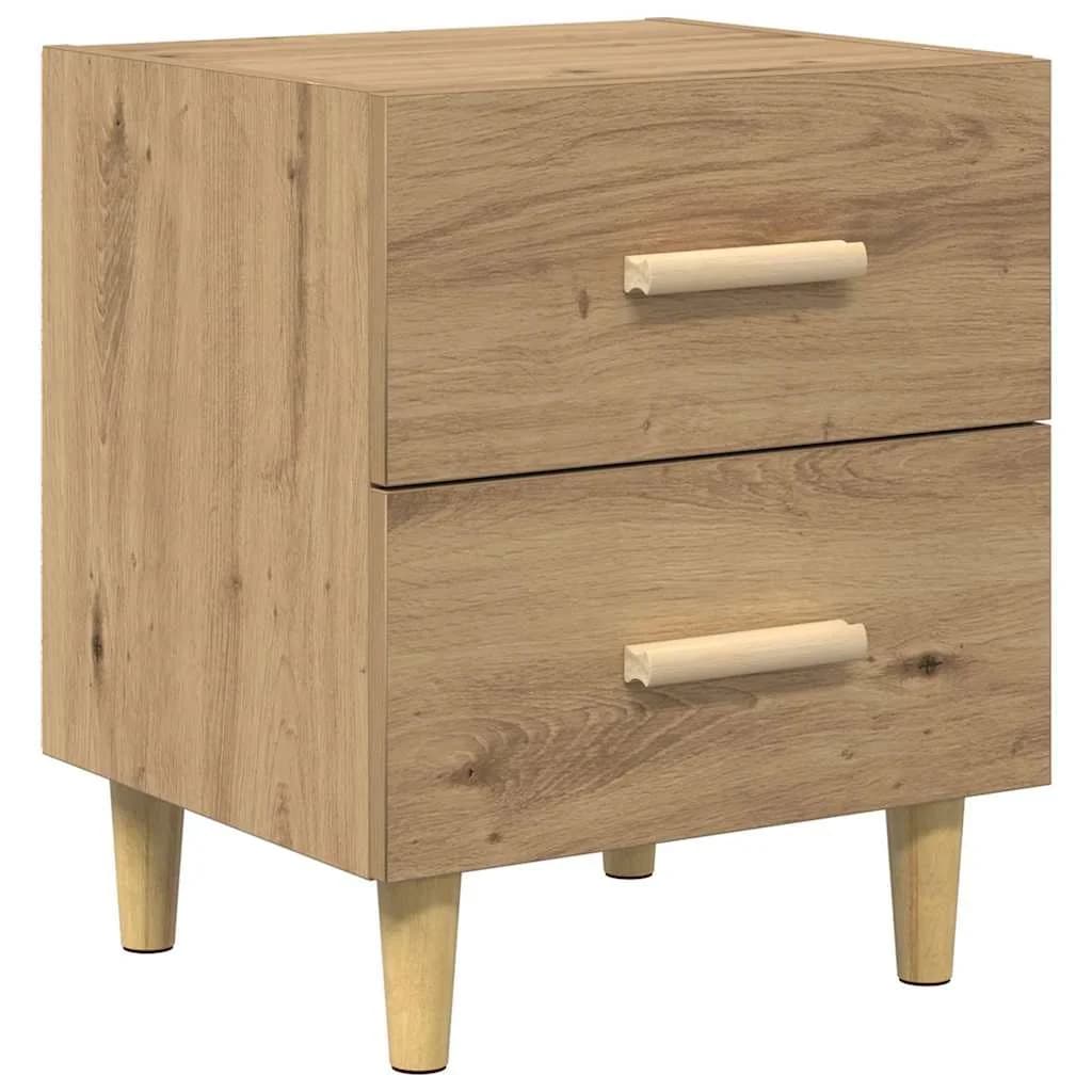 Posteljna omarica Umetni hrast 40 x 35 x 47.5cm Inženirski les - slika 2