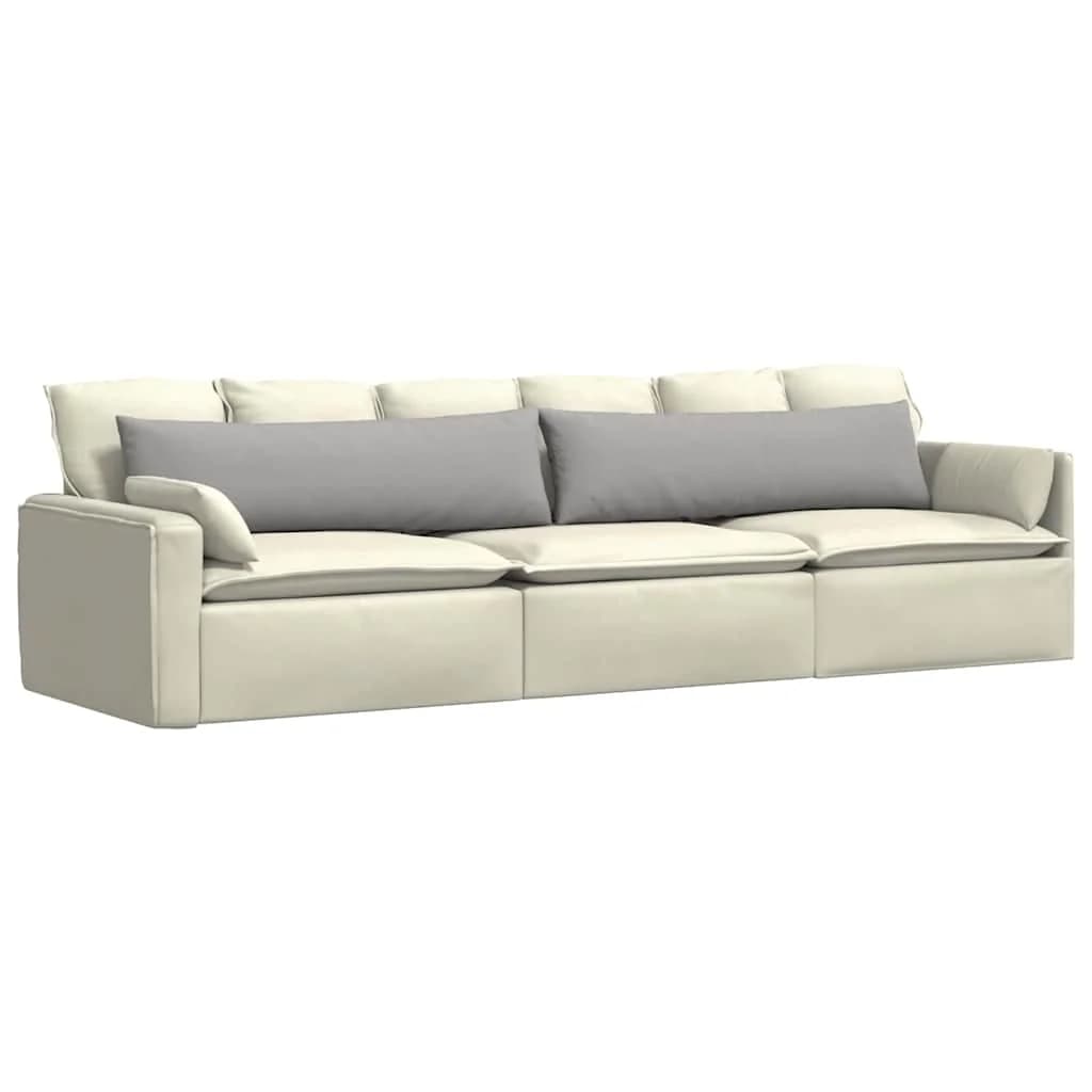 Blazine za kavč 2 kos blago Oblačno siva 145 x 40 cm - slika 3