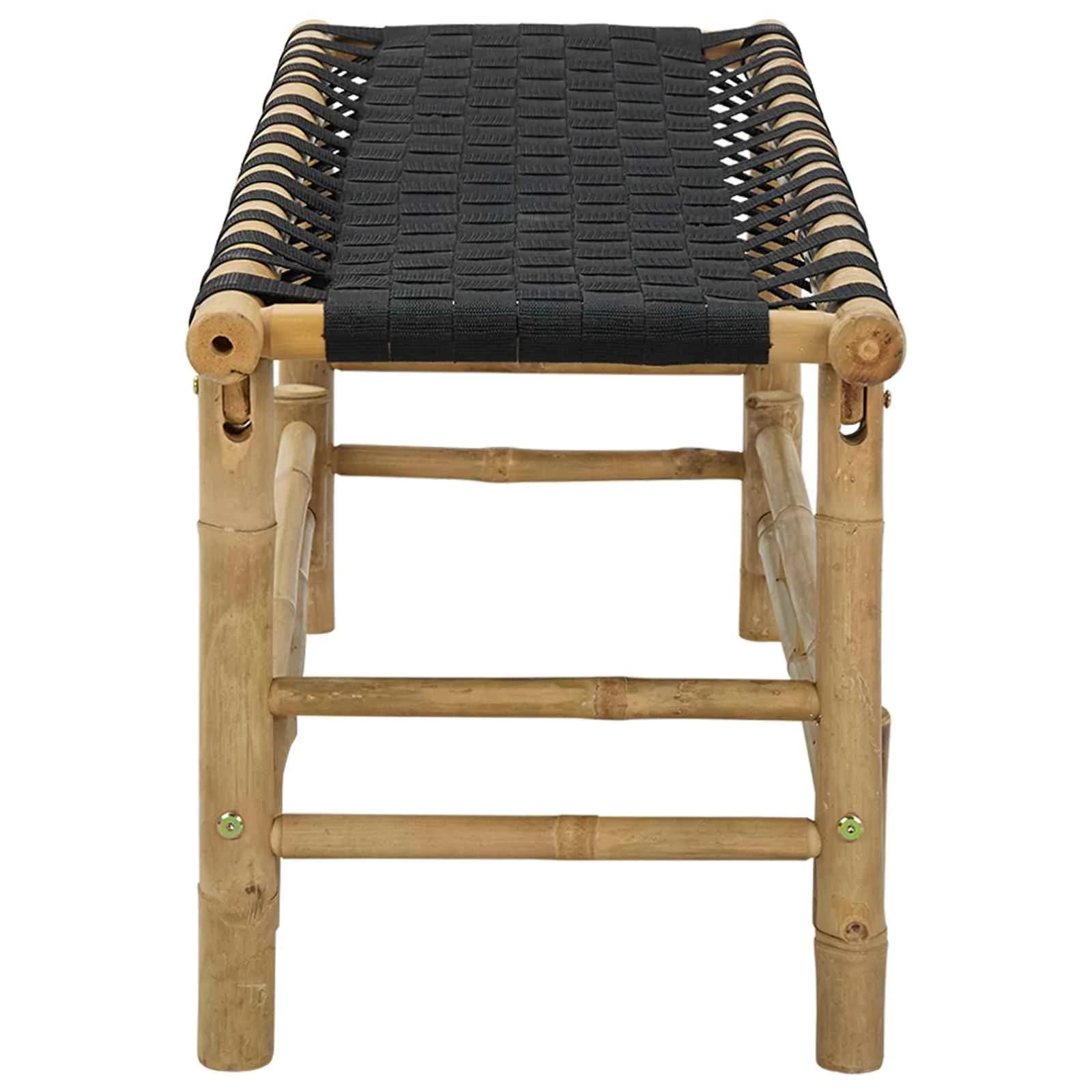 Vrtna klop 110 x 38 x 40 cm Bambus Naravna Pravokotna - slika 4