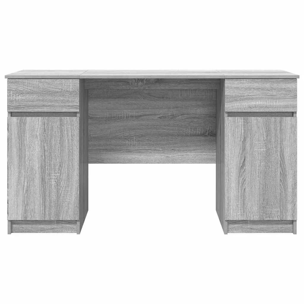 Miza Siva sonoma Inženirski les 140 x 49 x 76 cm - slika 7