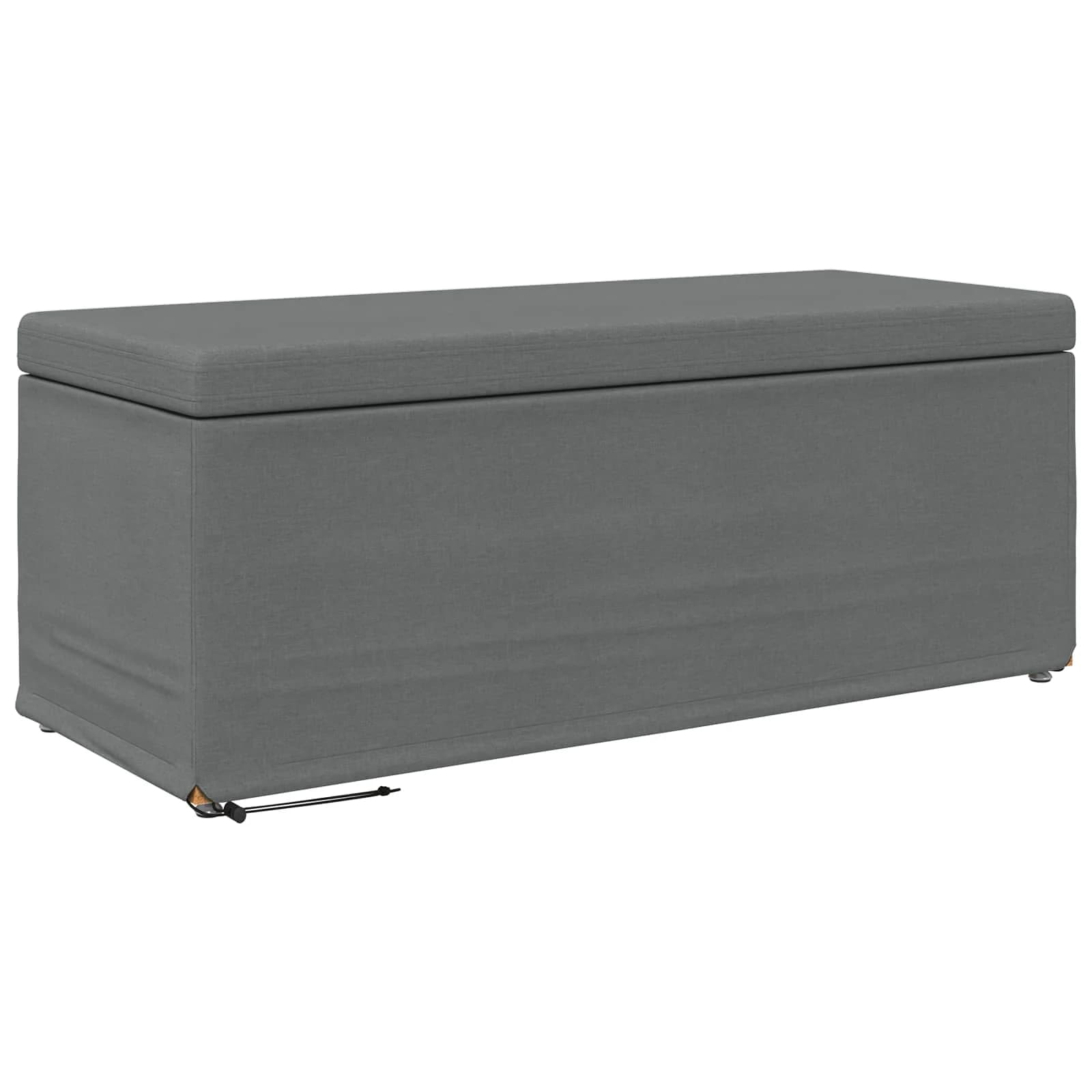 Stolica Temno siva 101 x 41 x 40 cm Tkanina in obdelano les - slika 2