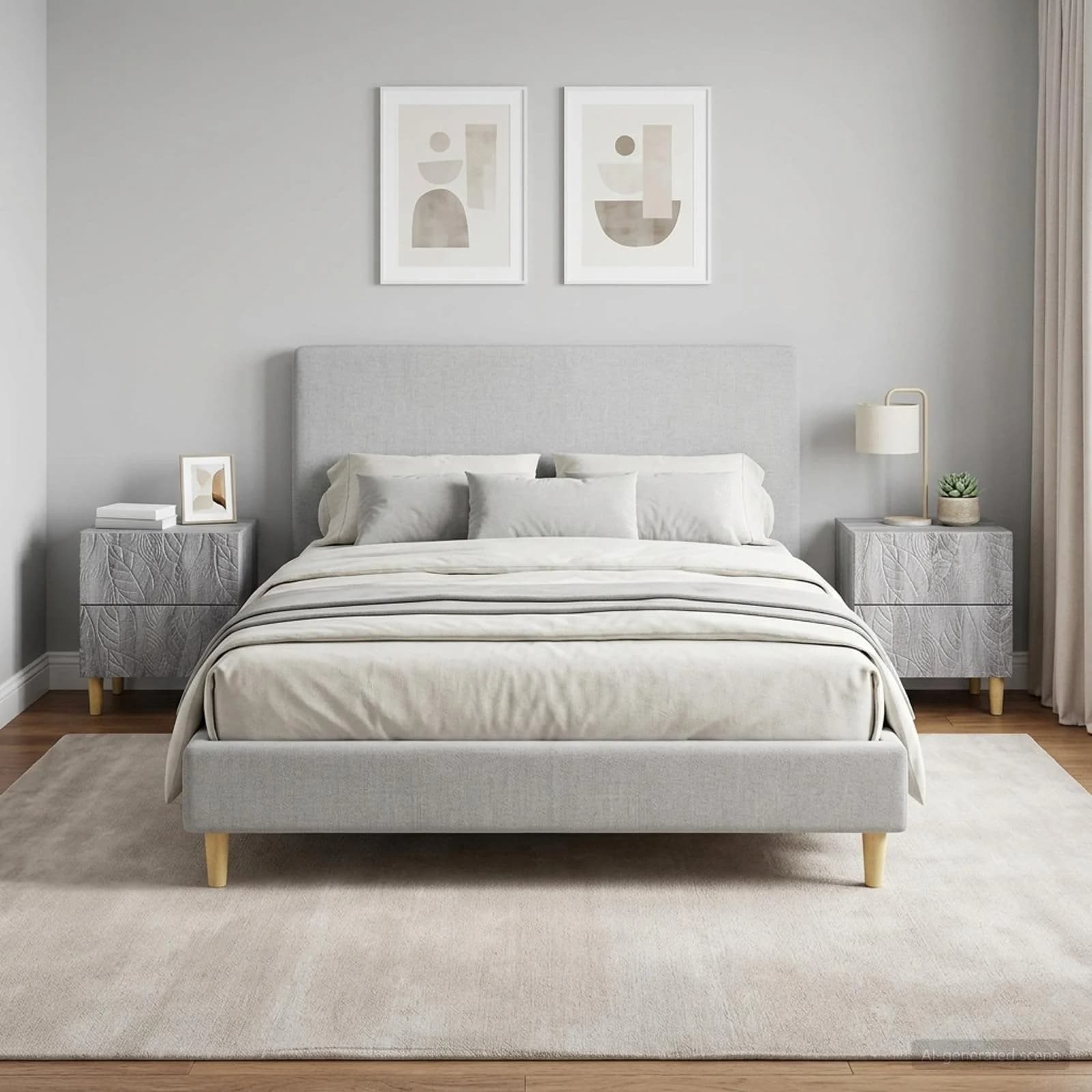 Nočna omarica 2 kos Siva Sonoma 43 x 34,5 x 48 cm