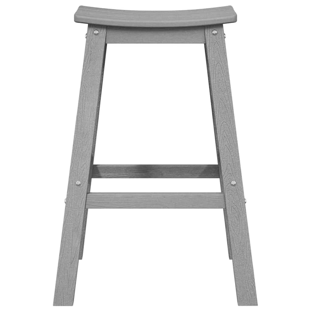 Barski stol 2 kos Svetlo siva 52 x 43 x 73,5 cm HDPE - slika 5
