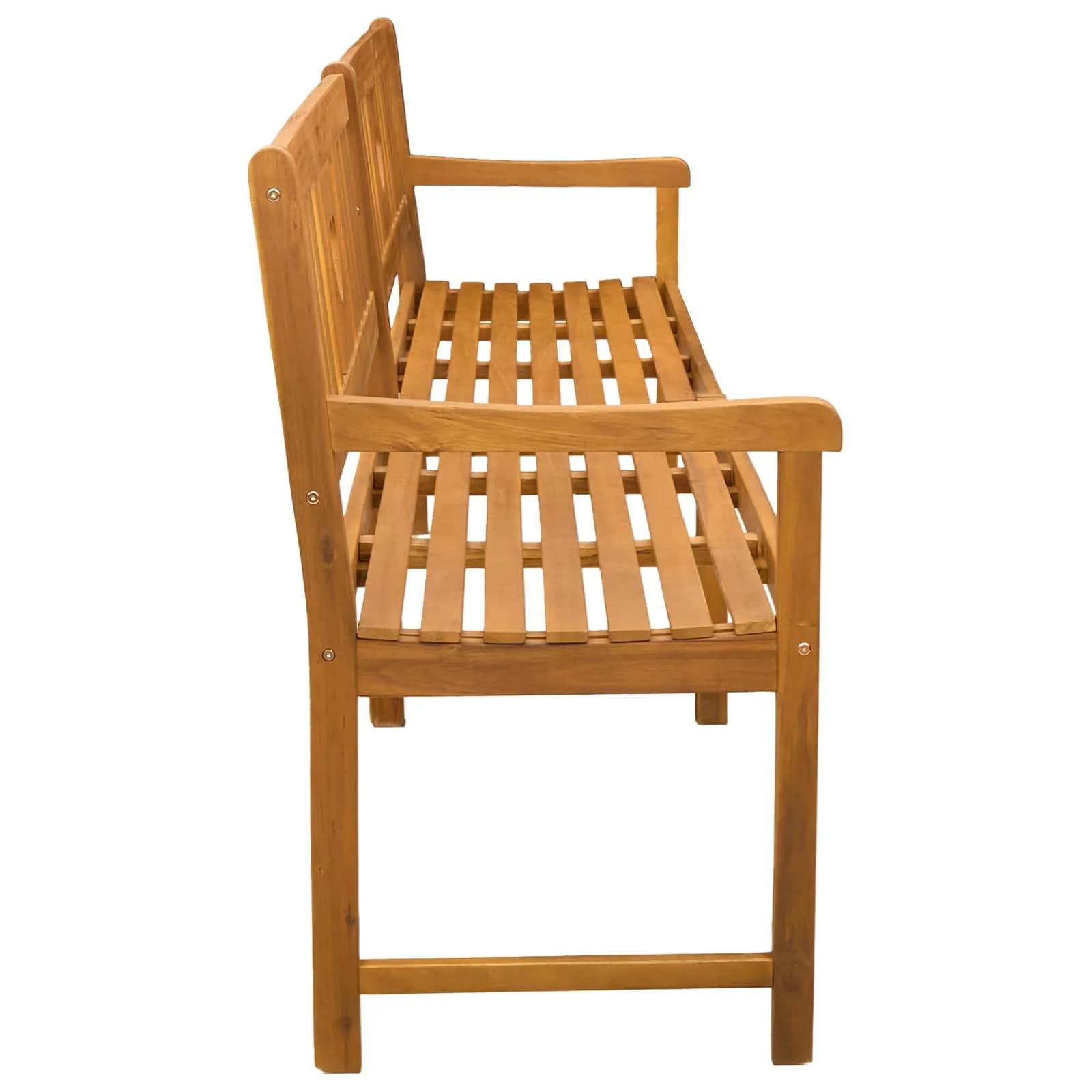 Zunanja klop Naravna 220 x 55,5 x 90 cm Masiven les akacije - slika 4