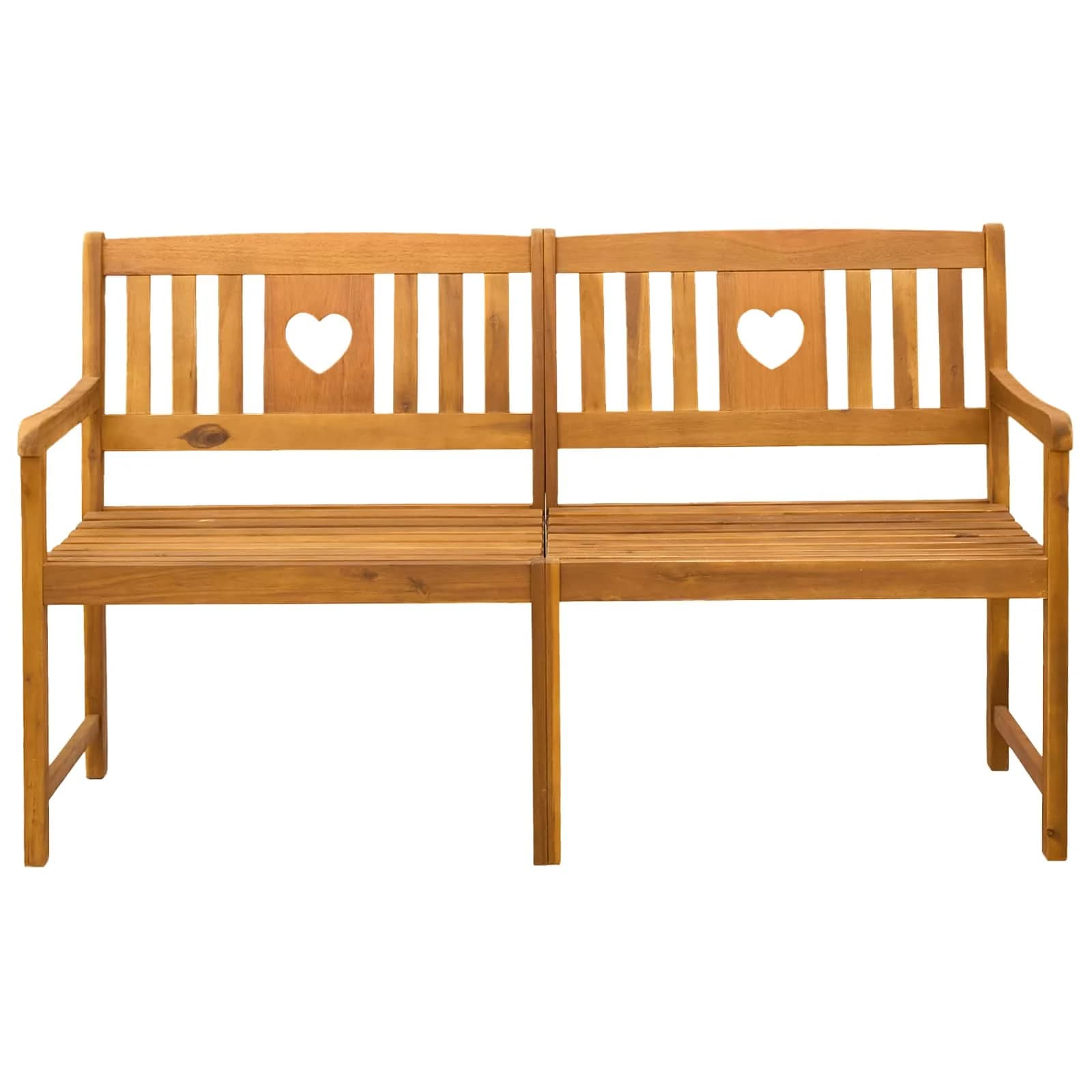Zunanja klop Naravna 150 x 55,5 x 90 cm Masiven les akacije - slika 3