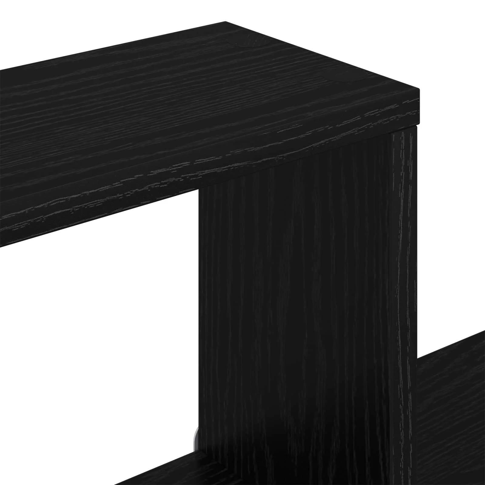 Stenska polica Montaža za steno Črni hrast 55 x 15 x 35 cm - slika 7