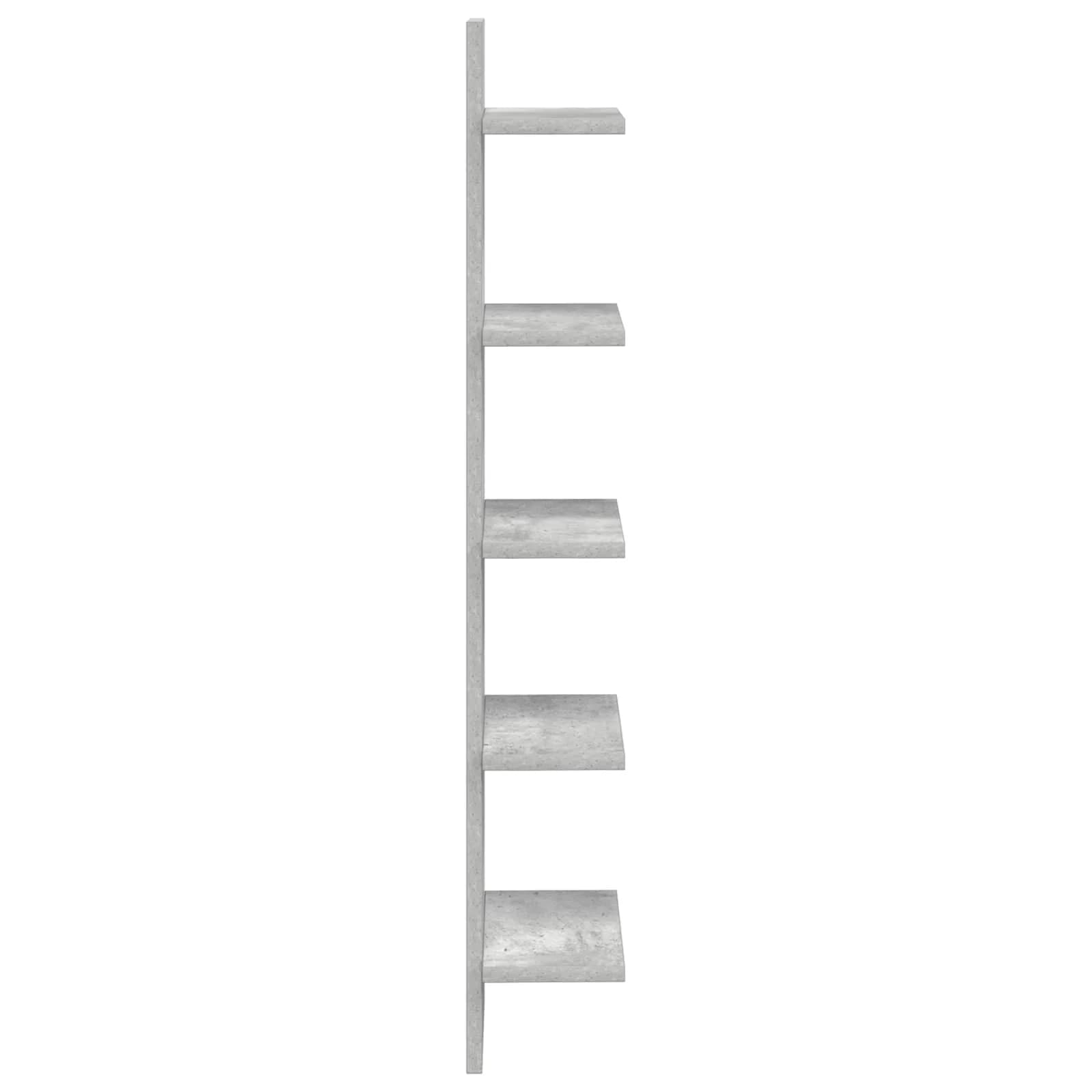 Stenska polica 2 kos Betonsko siva 22 x 15 x 100 cm - slika 5