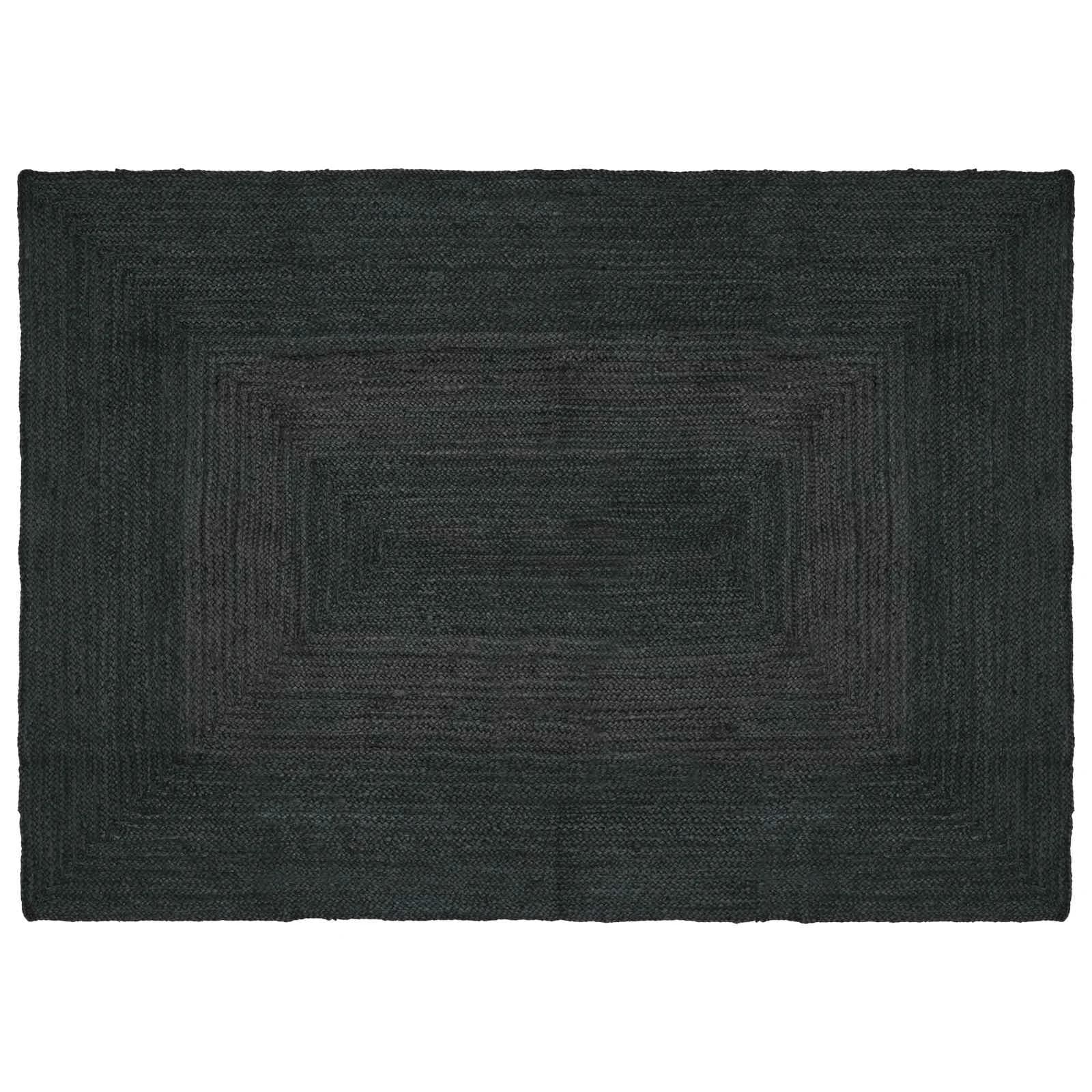 Preproge za površine Pravokotna Temno siva 120 x 170 cm Juta