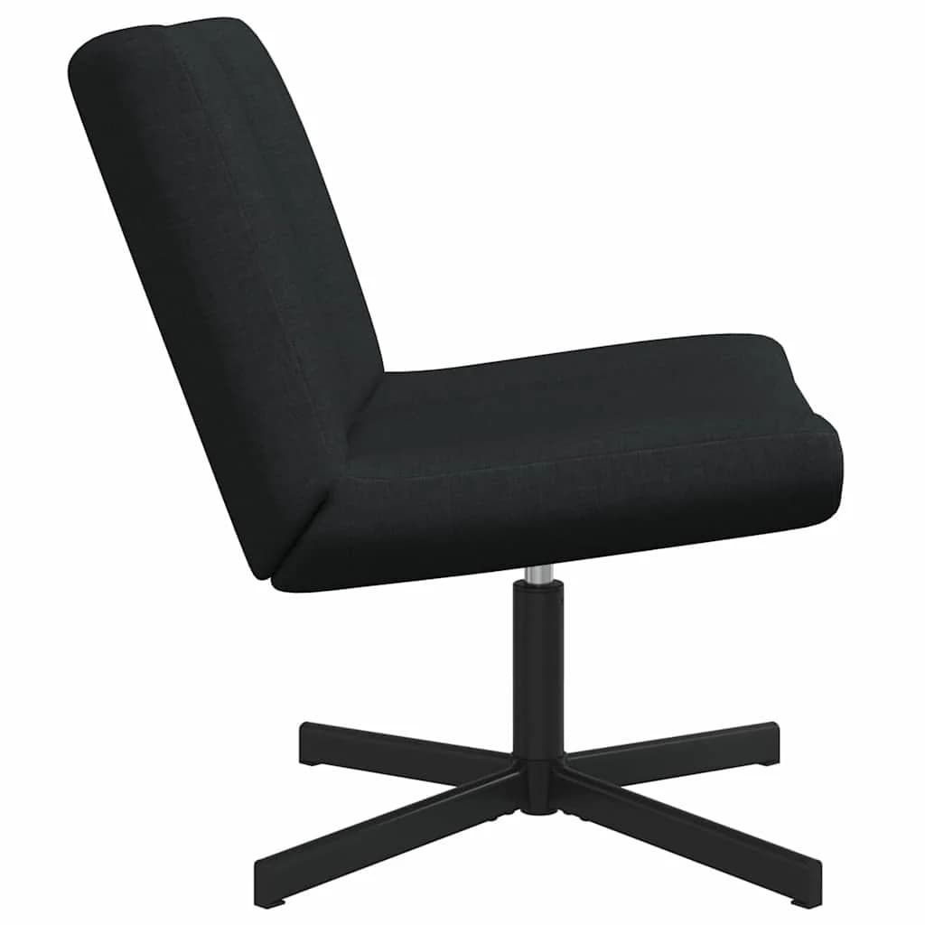 Vrtljiv stol Črna 63 x 75 x 76 cm blago - slika 5