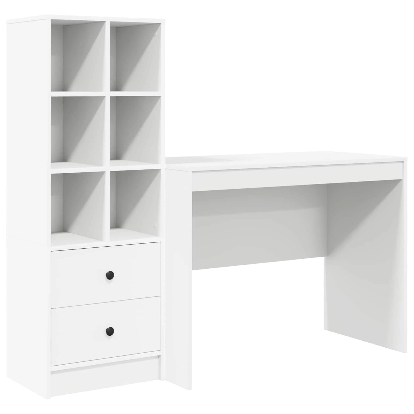 Miza Bela 145.5 x 50 x 127 cm 2 kos - slika 2