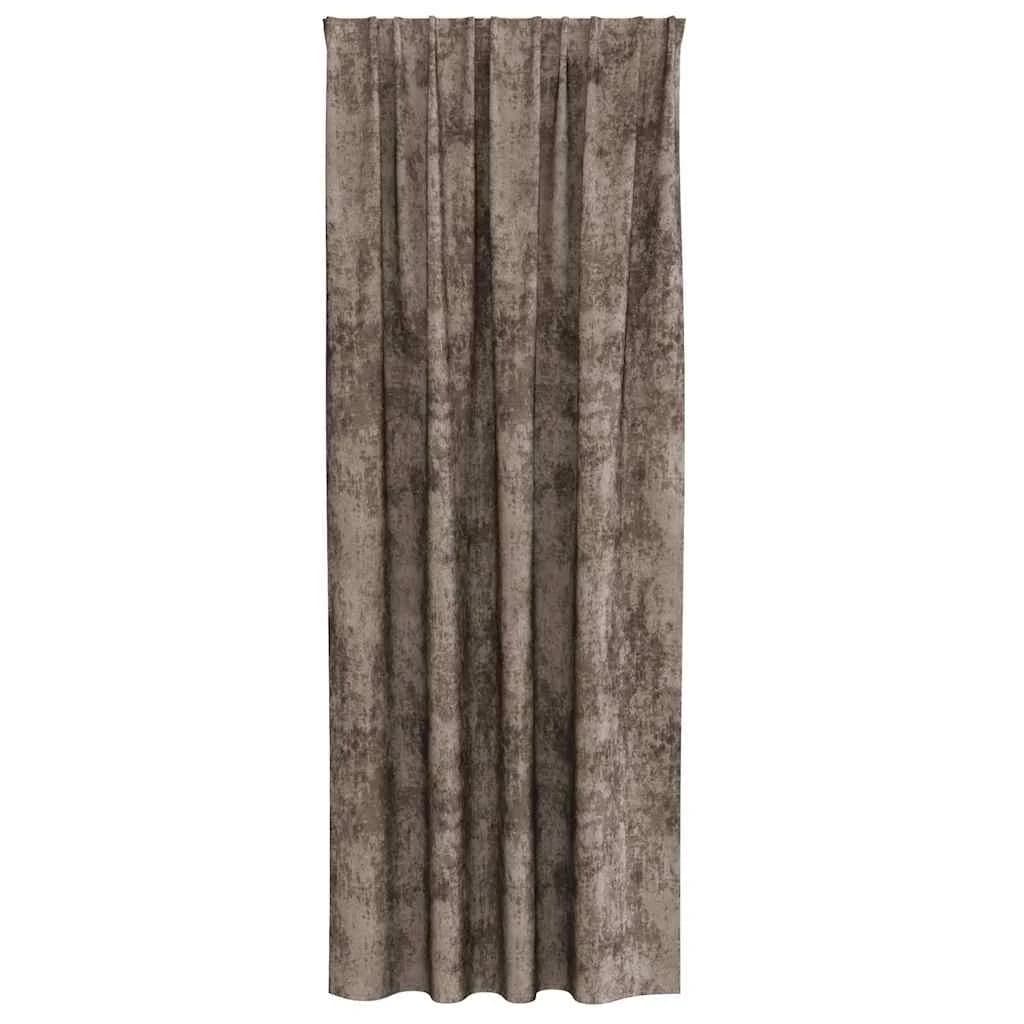 Velvete zavese 2 kos Kapučino 225 x 140 cm Žamet - slika 4