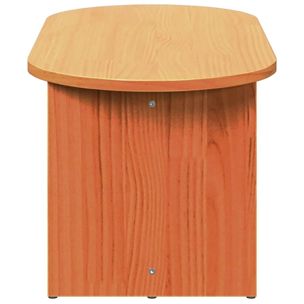 Klubska miza Voskast rjav 80 x 39,5 x 35 cm Trden borov les - slika 7