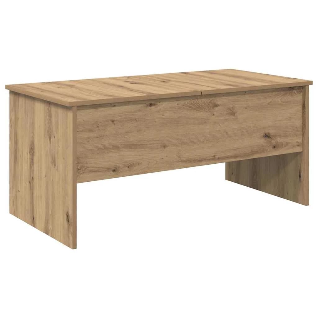 Klubska miza Umetni hrast 102 x 50,5 x 46,5 cm Inženirski les - slika 8