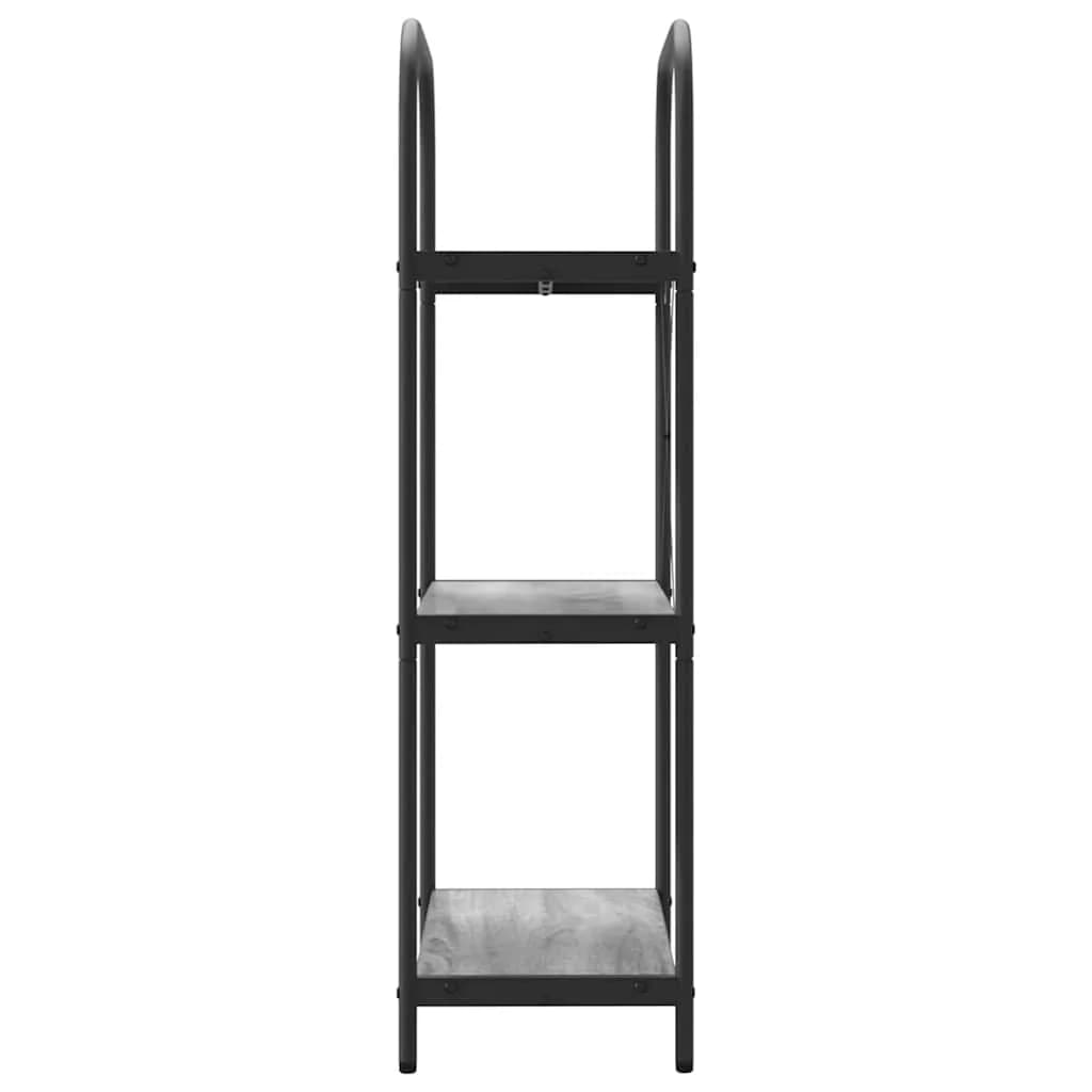 Knjižna polica 3 nivojev 60 x 30 x 109 cm Inženirski les - slika 6