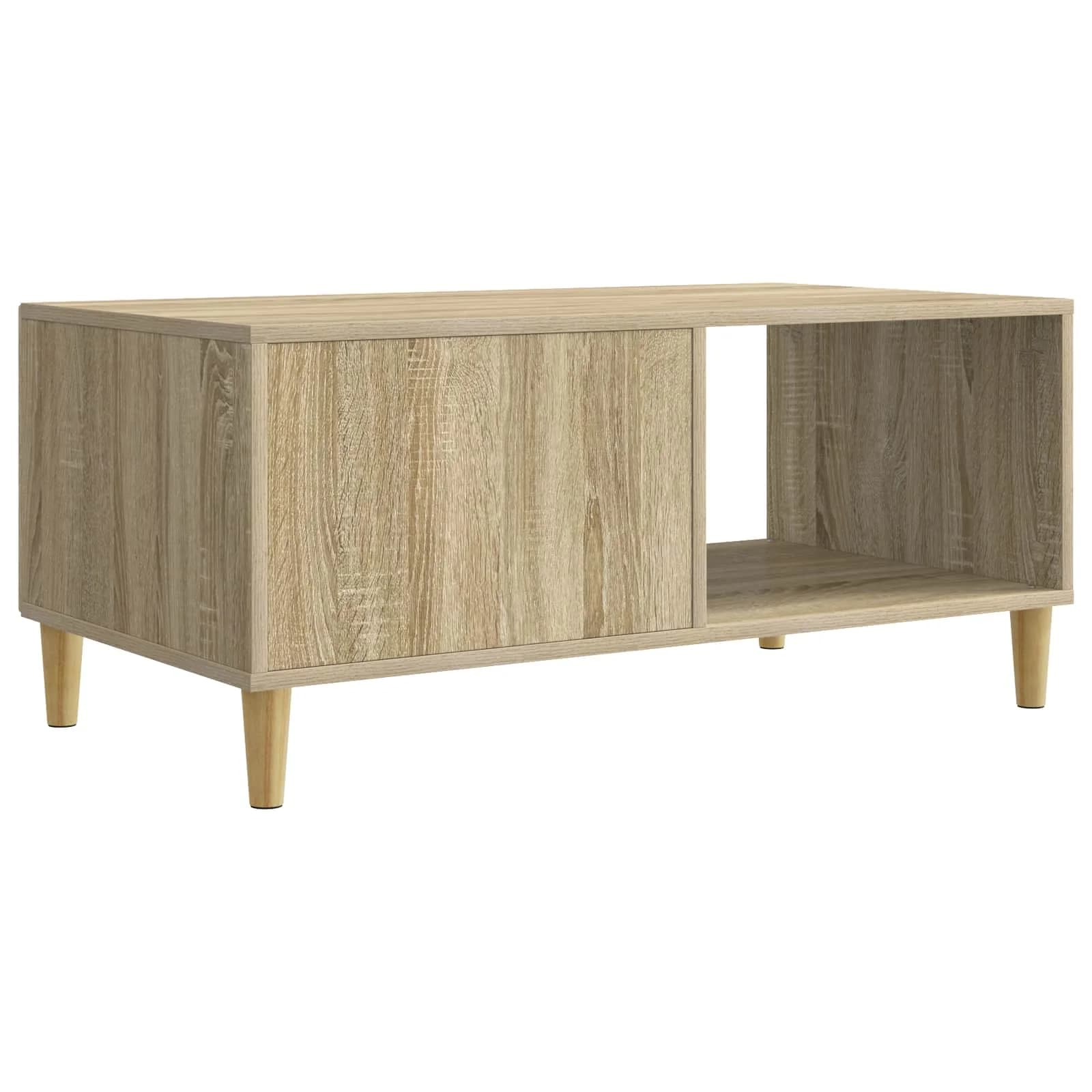 Klubska miza Sonoma hrast 90 x 50 x 40 cm Inženirski les - slika 7