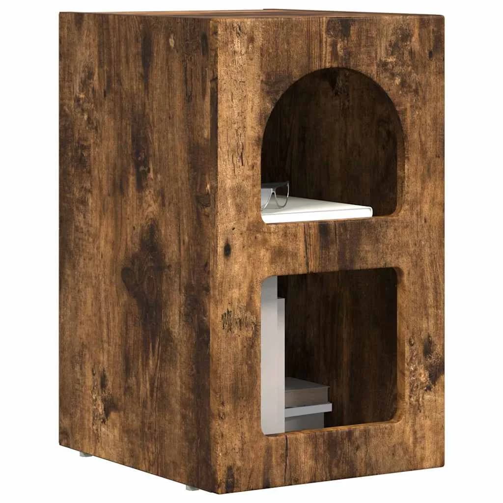Nočna omarica ELST 2 kos Dimljeni oreh 29,5 x 33,5 x 50 cm - slika 3
